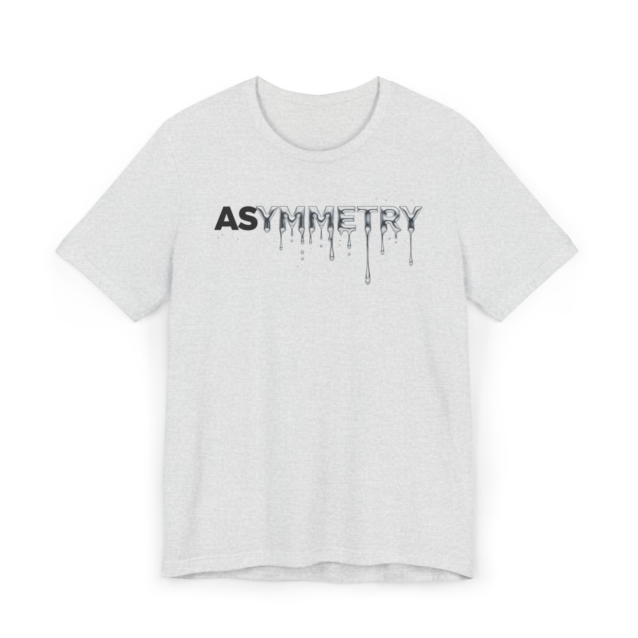 Asymmetry Drip Graphic T-Shirt