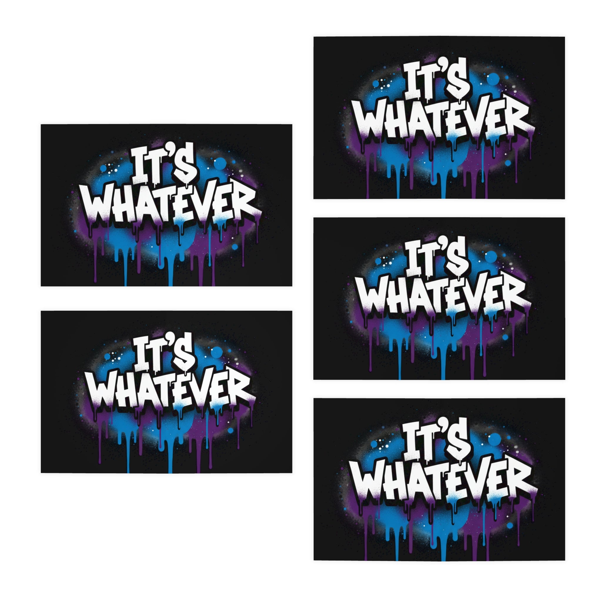 It's Whatever Graffiti Cards 5-Pack