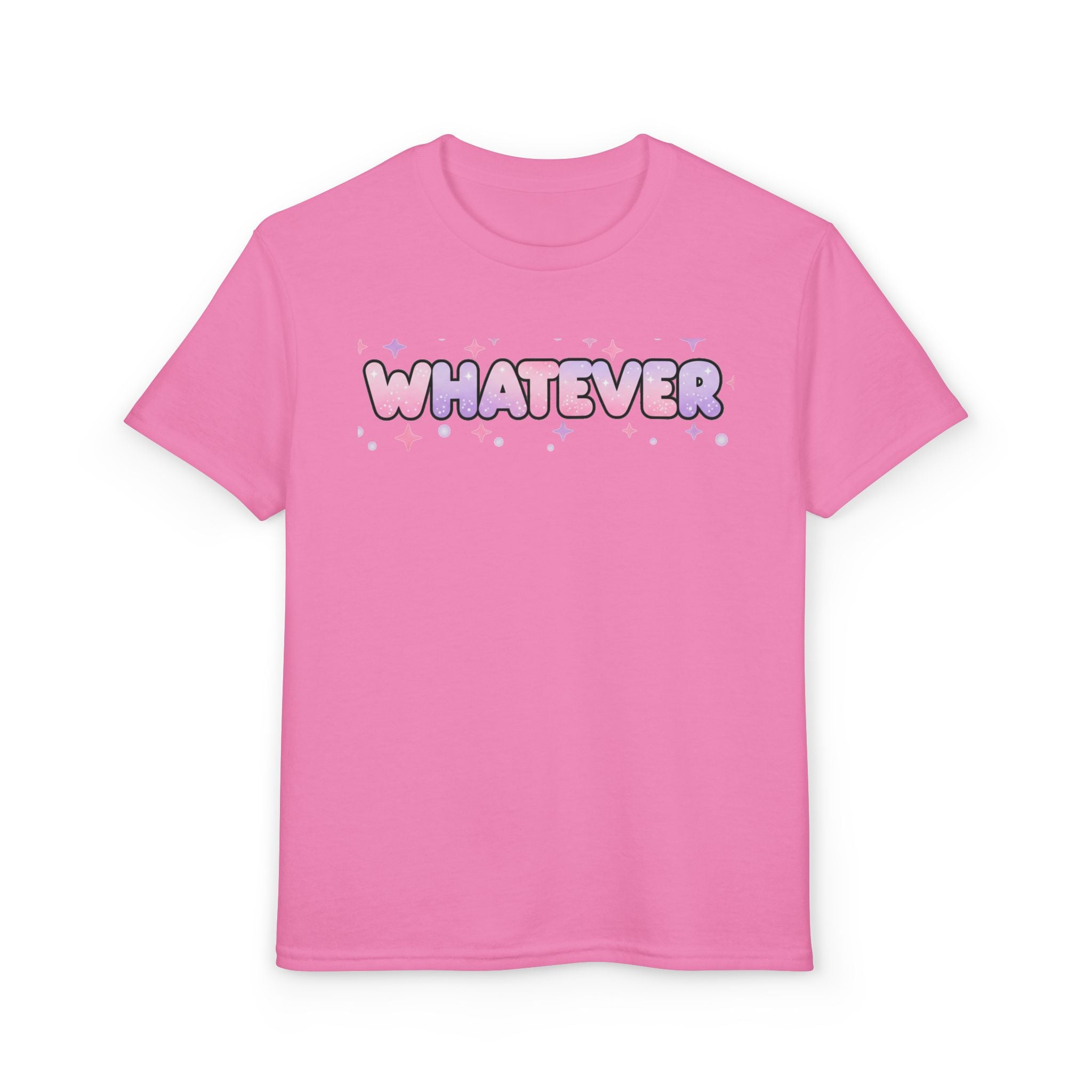 WHATEVER Pink Sparkle Youth Tee