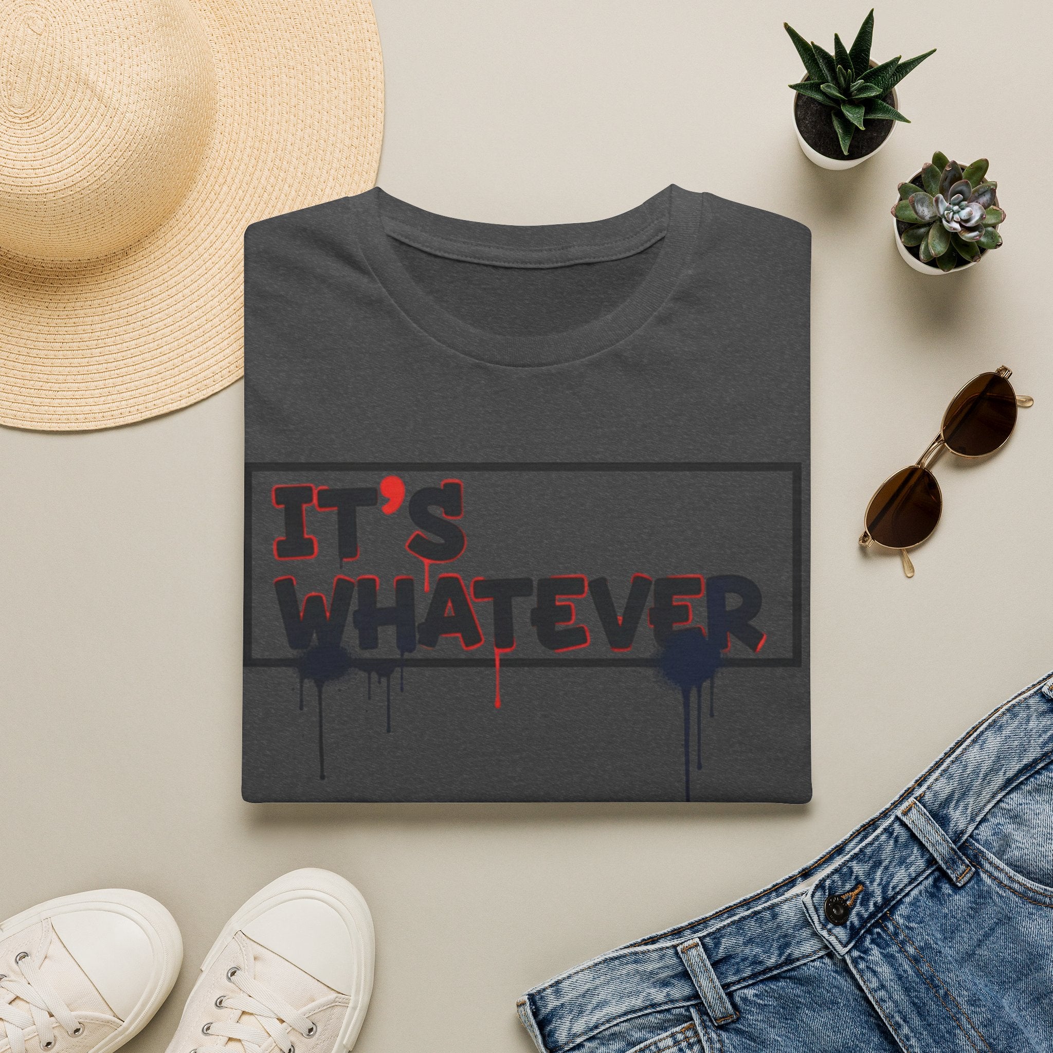 IT'S WHATEVER Drip Graffiti Graphic Tee