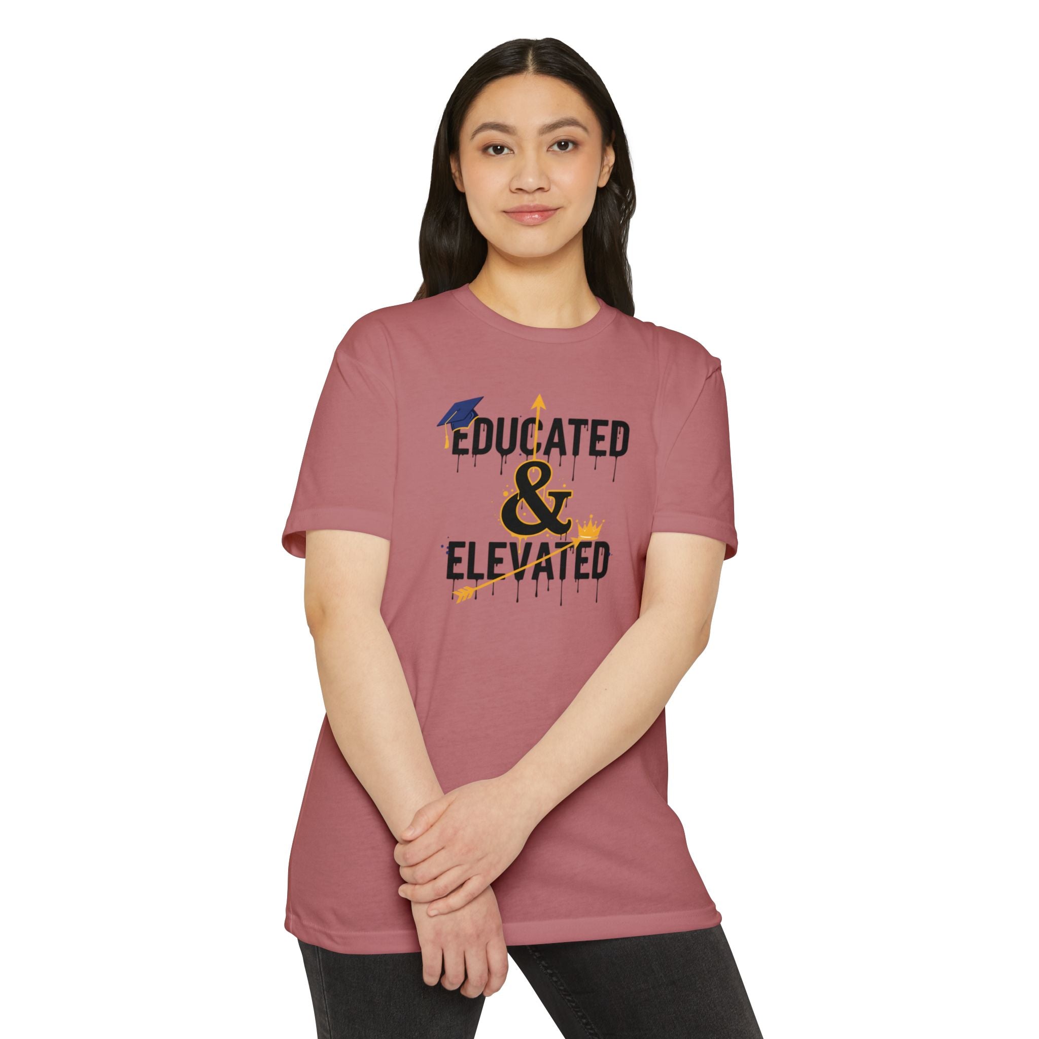 Educated & Elevated Graduation T-Shirt — Achievement Graphic Tee