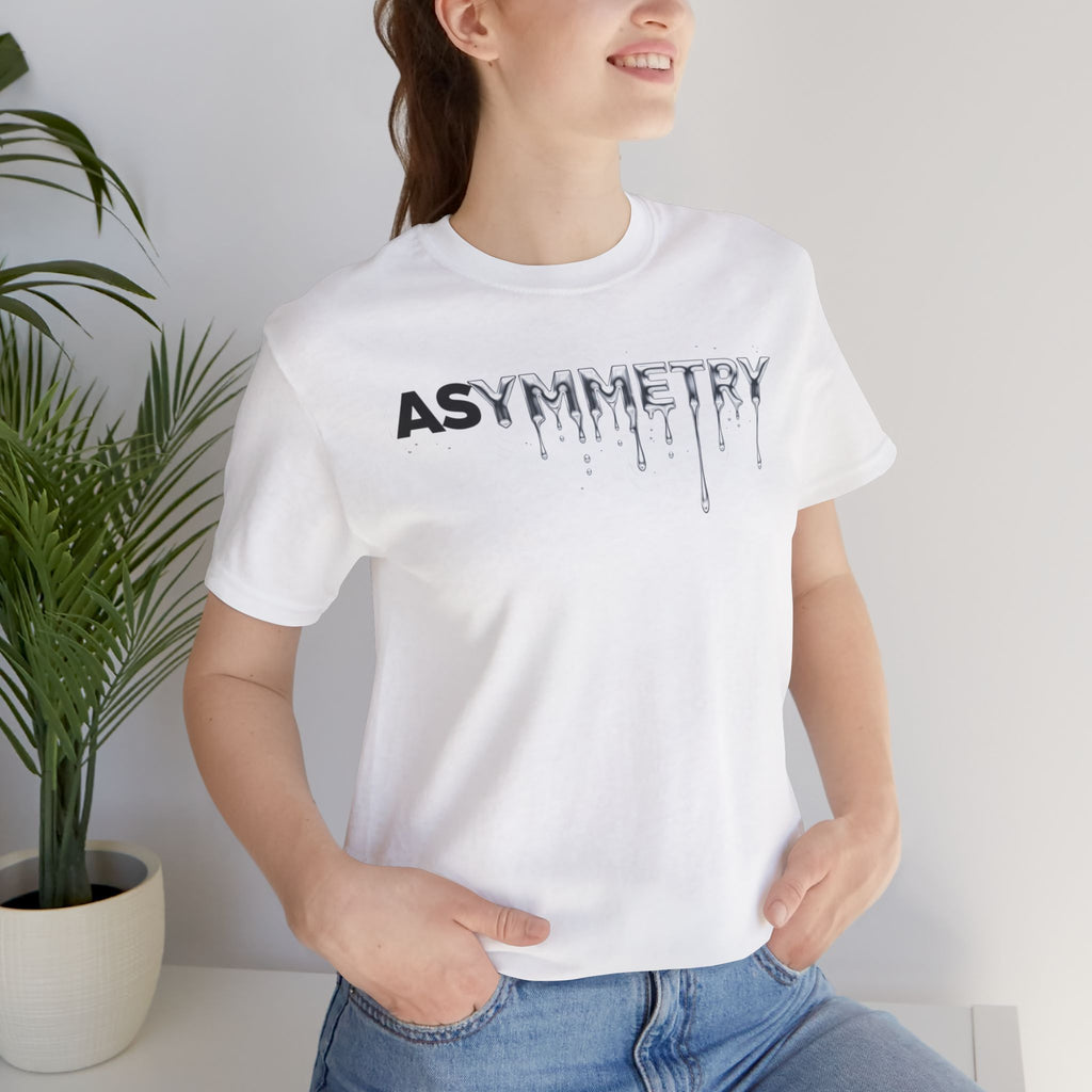 Asymmetry Drip Graphic T-Shirt