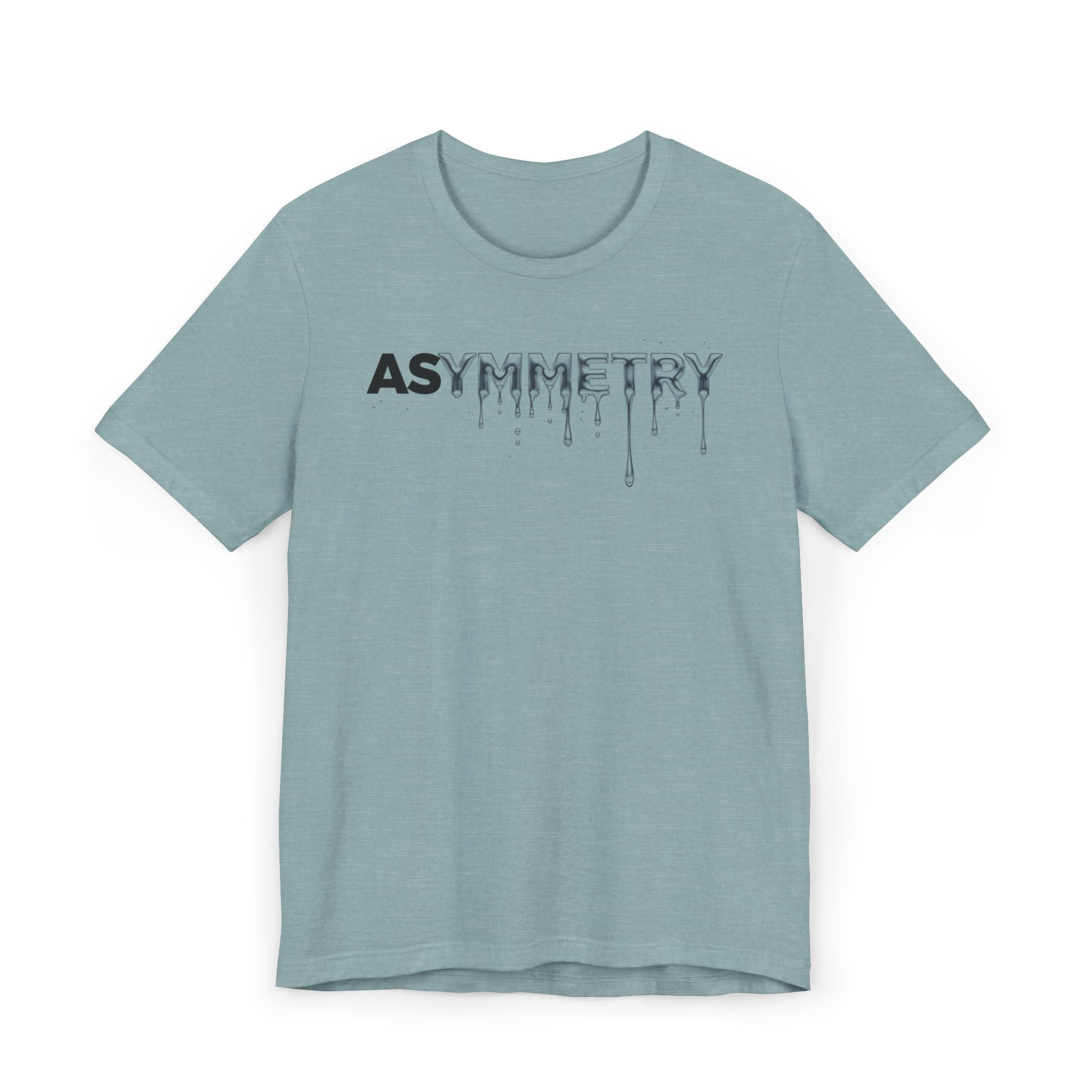 Asymmetry Drip Graphic T-Shirt