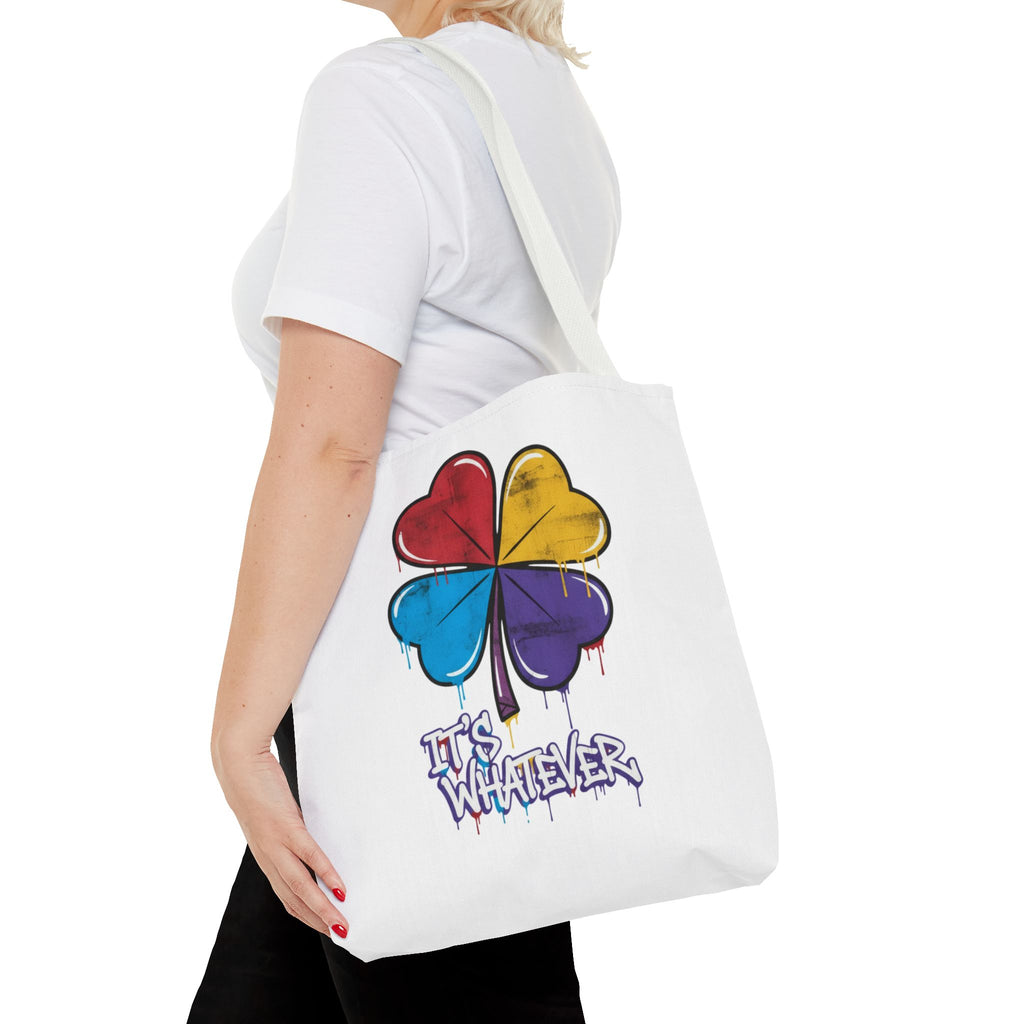 Rainbow Drip Graphic Tote Bag