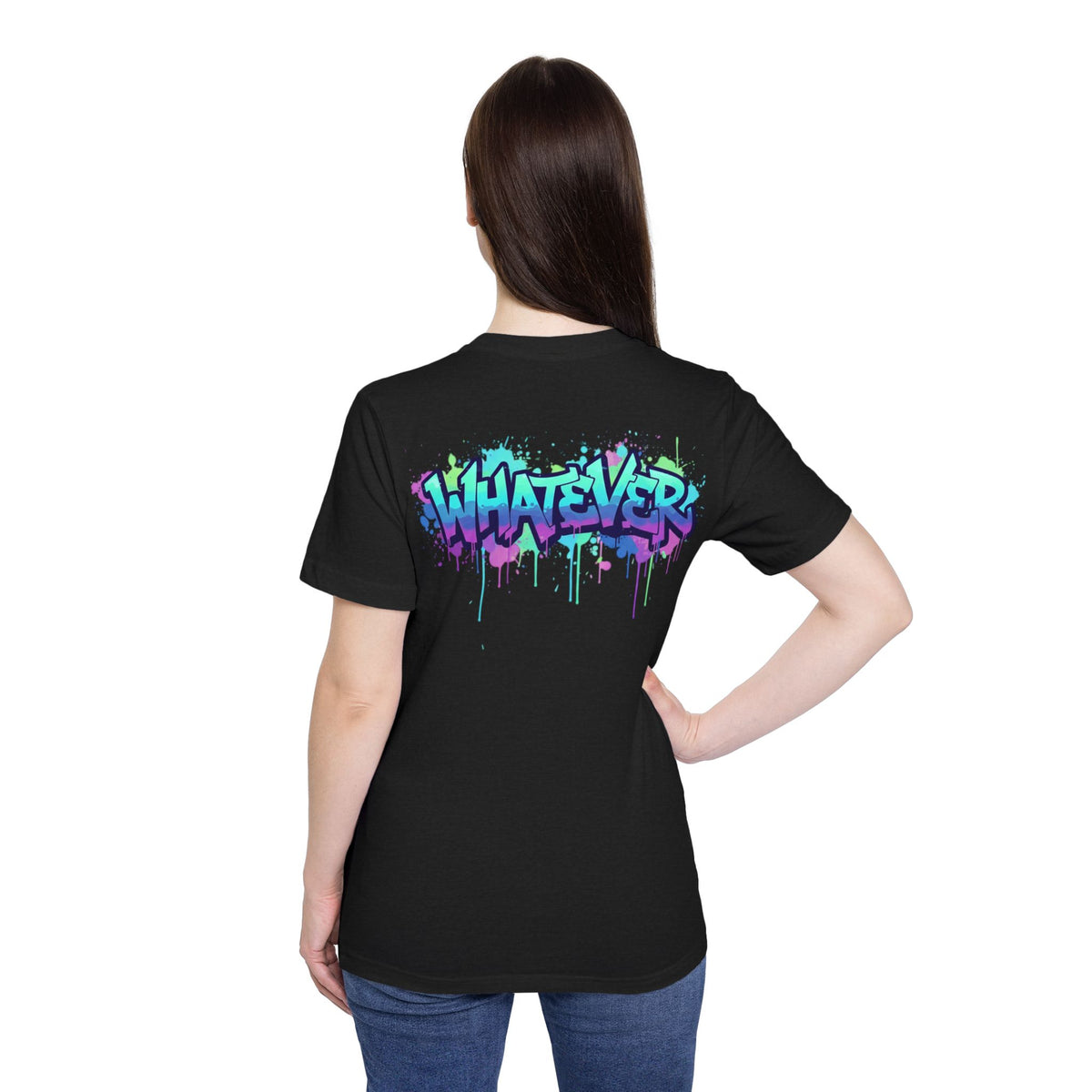 IT'S WHATEVER Graffiti Tee — Colorful Streetwear