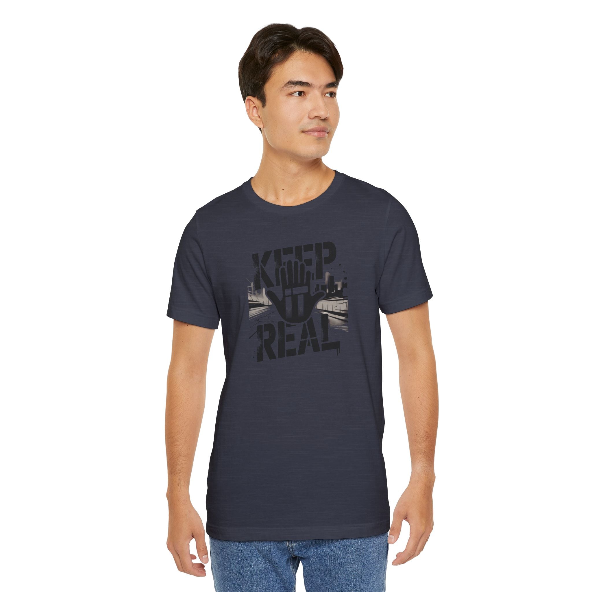 Keep It Real T‑Shirt – Urban Hand Graphic Tee