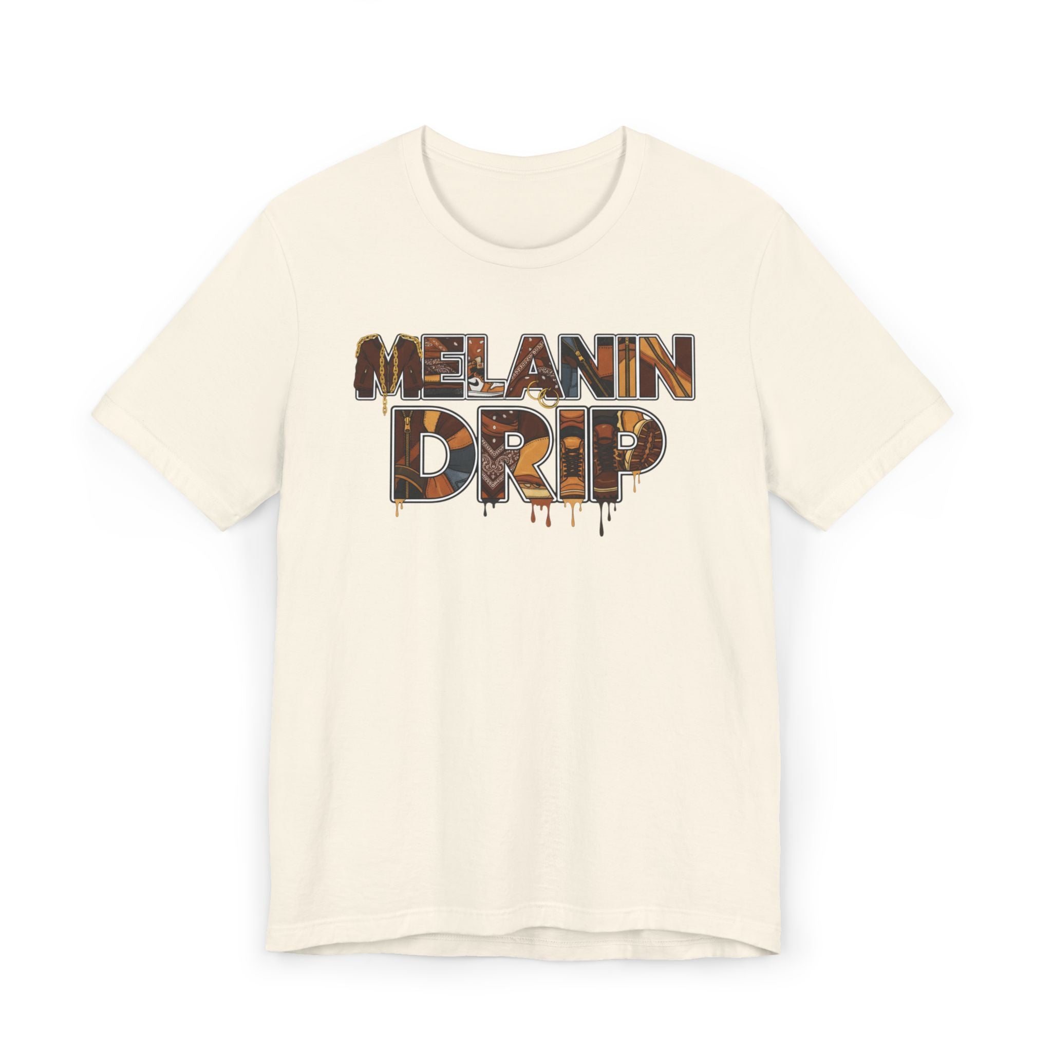 Melanin Drip T-Shirt – Afrocentric Graphic Tee Celebrating Black Pride