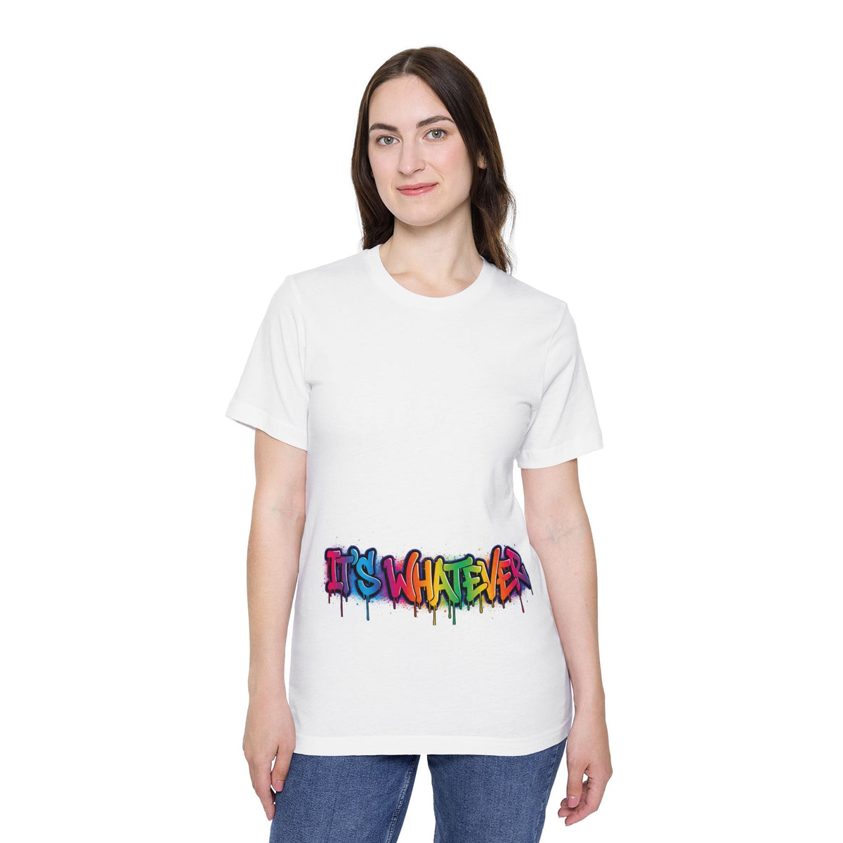 IT'S WHATEVER Graffiti Tee — Colorful Streetwear