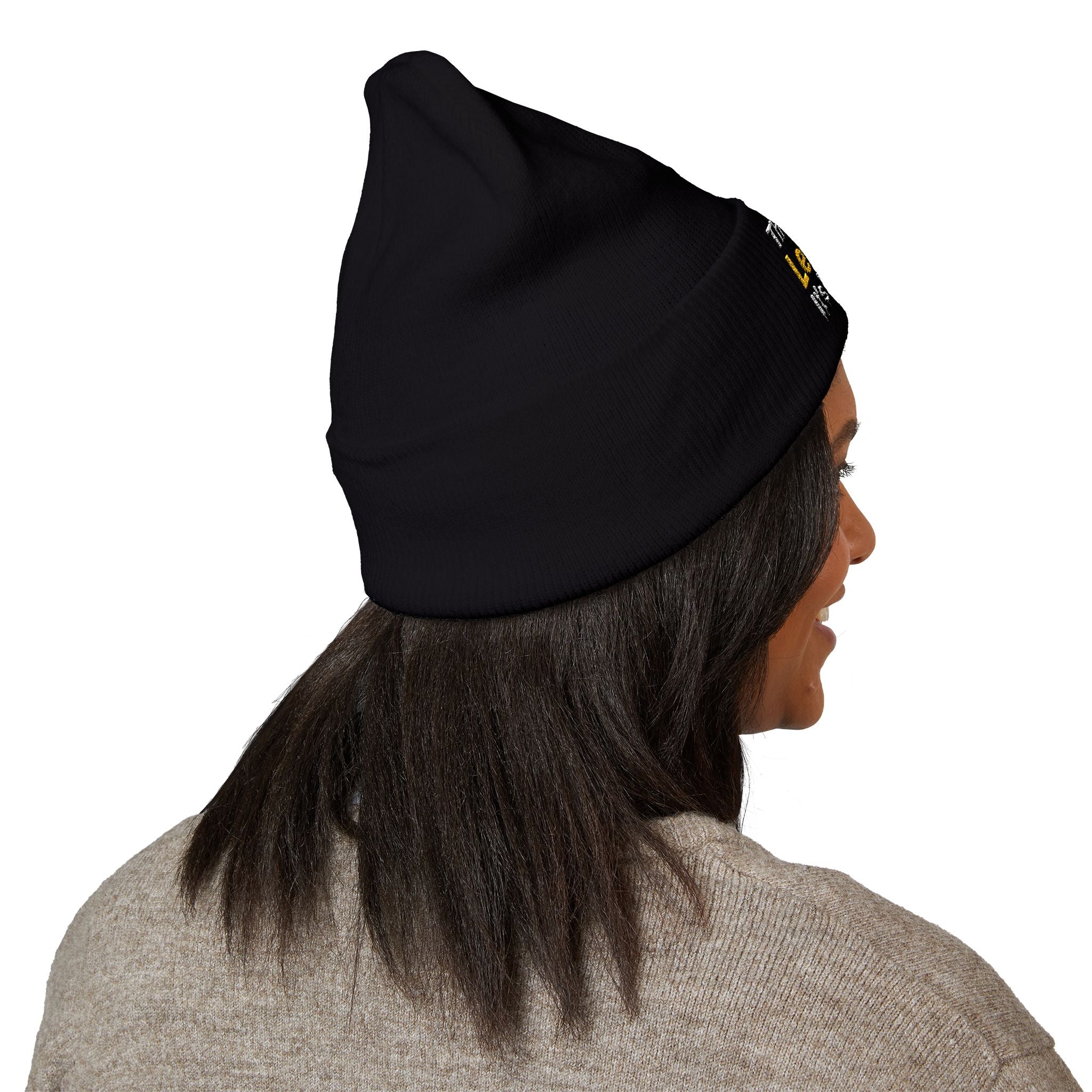 They'll Stare Embroidered Cuffed Beanie