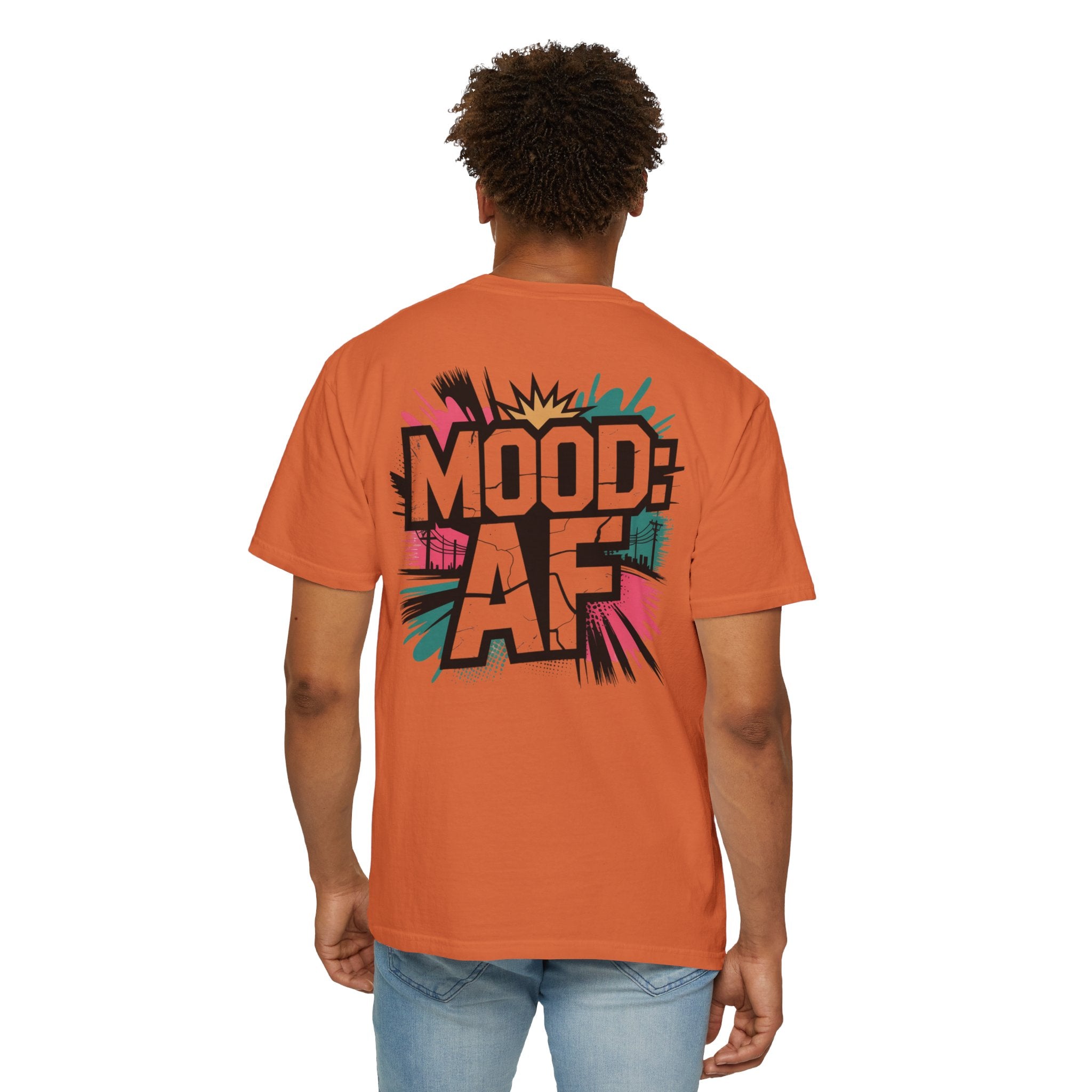 MOOD AF Graphic Tee — Bold Retro Pop-Art Unisex T-Shirt