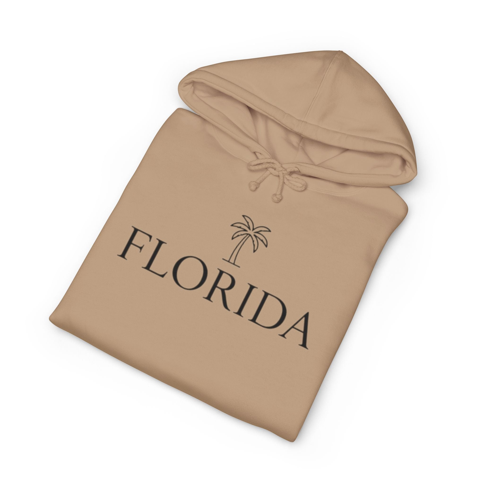 Florida Palm Hoodie — Minimal Coastal Travel Sweatshirt