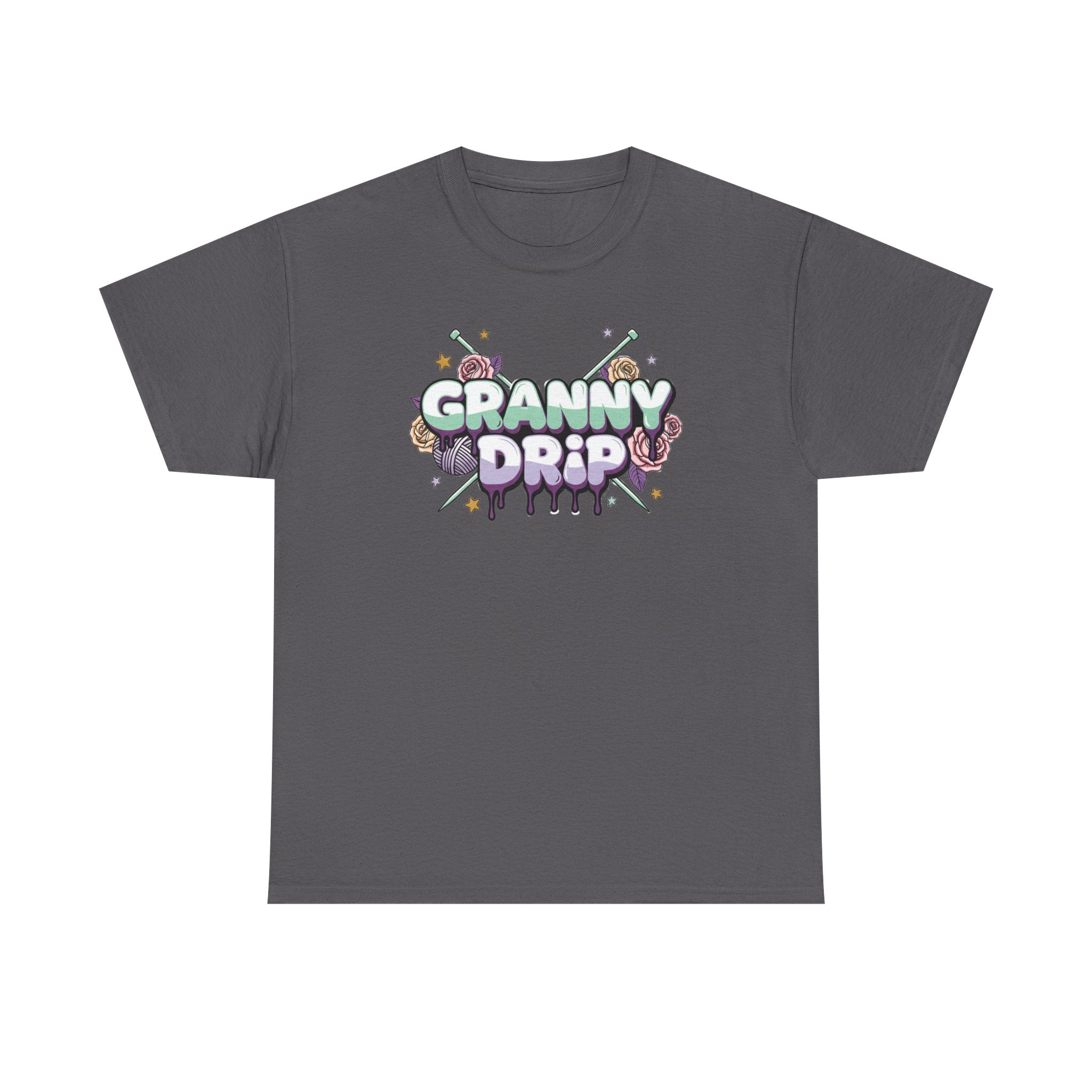 Granny Drip Graphic Tee — Retro Candy Pop Logo T-Shirt