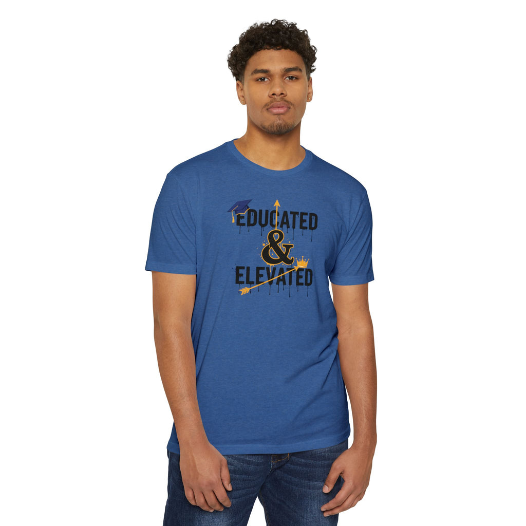 Educated & Elevated Graduation T-Shirt — Achievement Graphic Tee