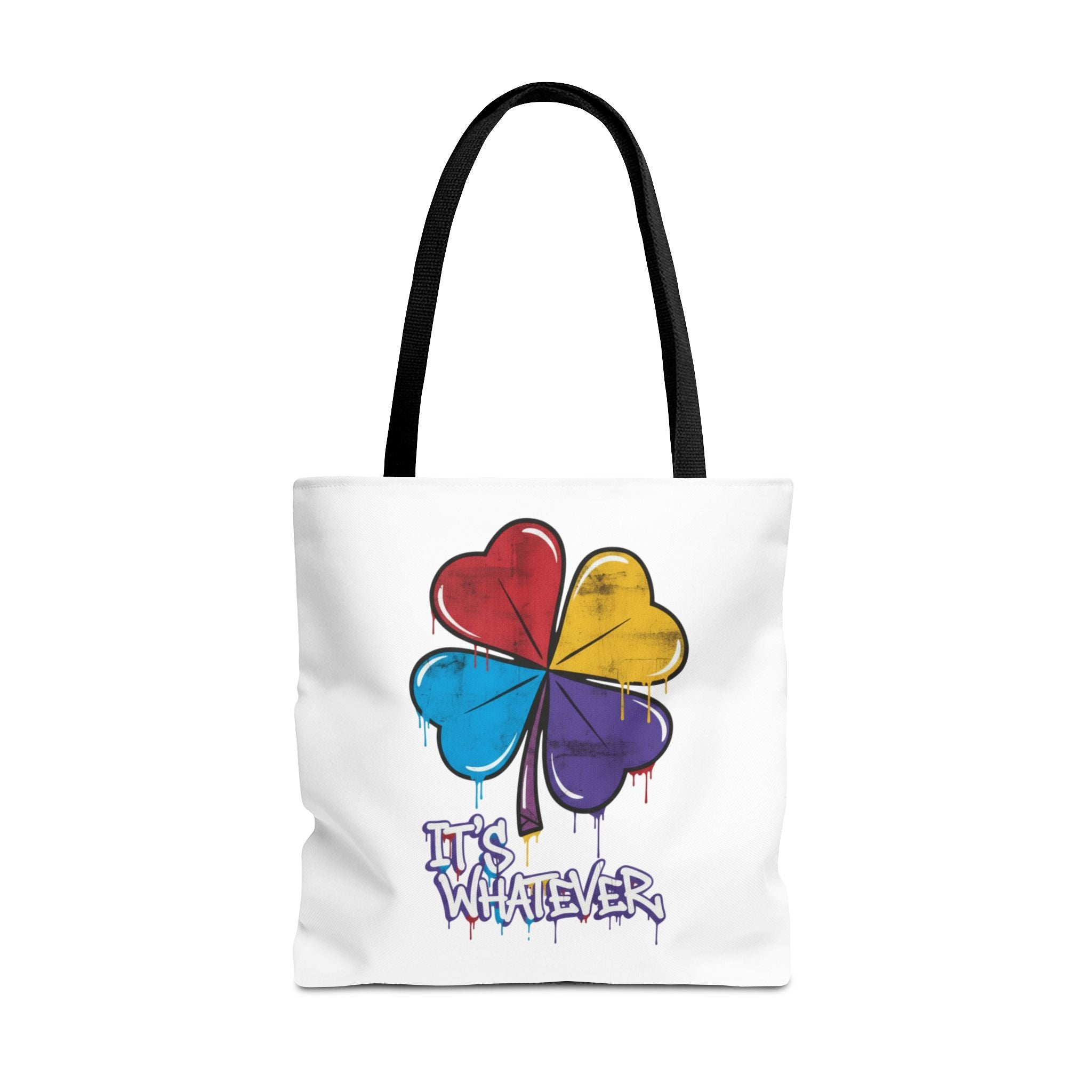 Rainbow Drip Graphic Tote Bag