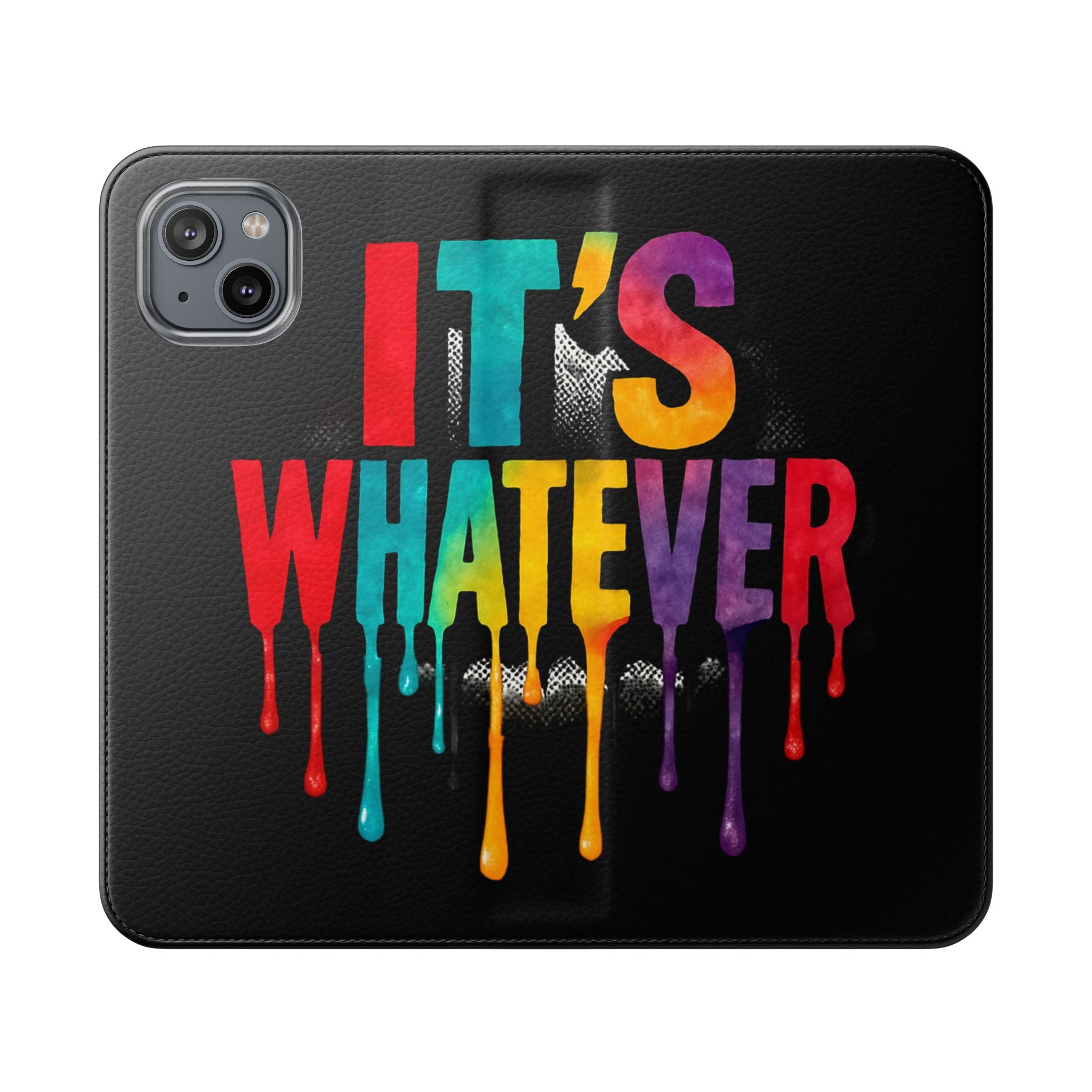 Rainbow Drip Flip Case