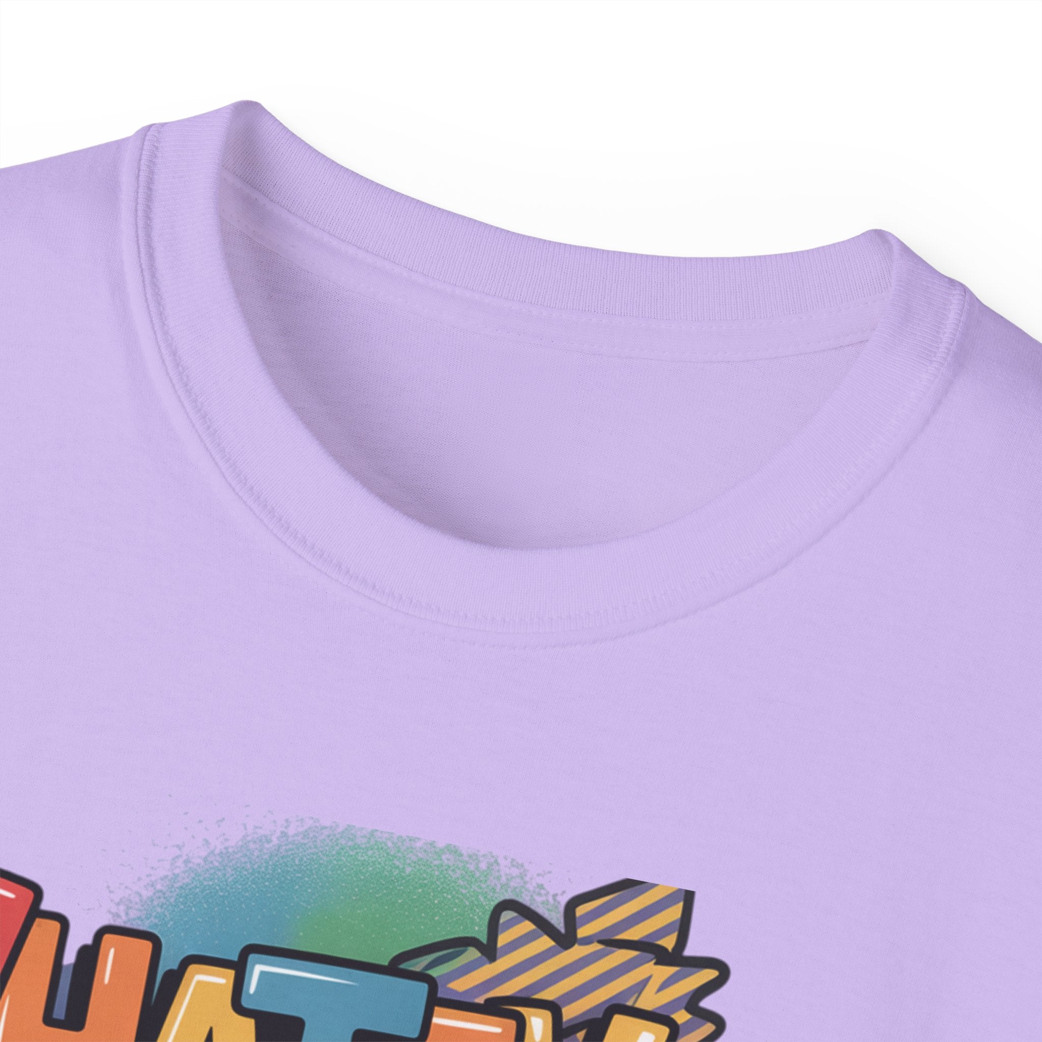 Whatever Forever Graphic Tee — Retro Rainbow Casual T‑Shirt