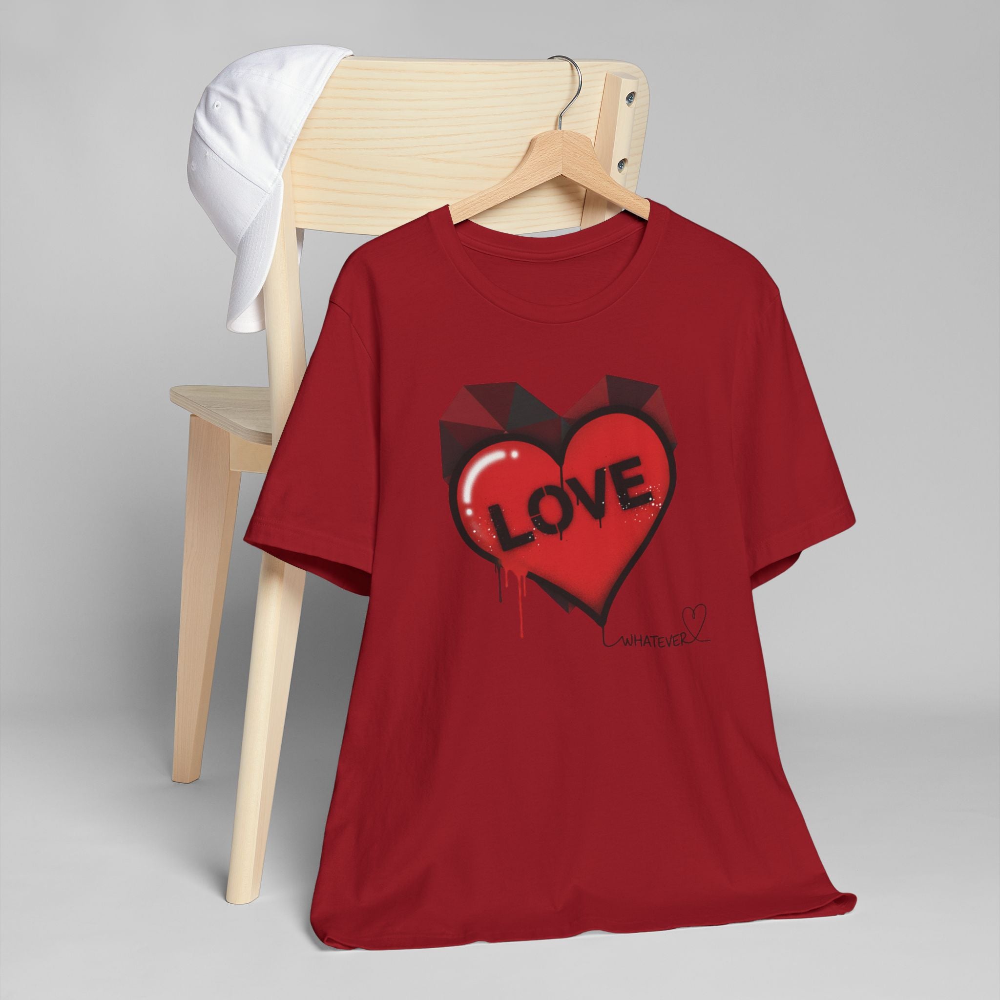 Love Graffiti Heart T-Shirt — 'LOVE' Dripping Street Art Tee