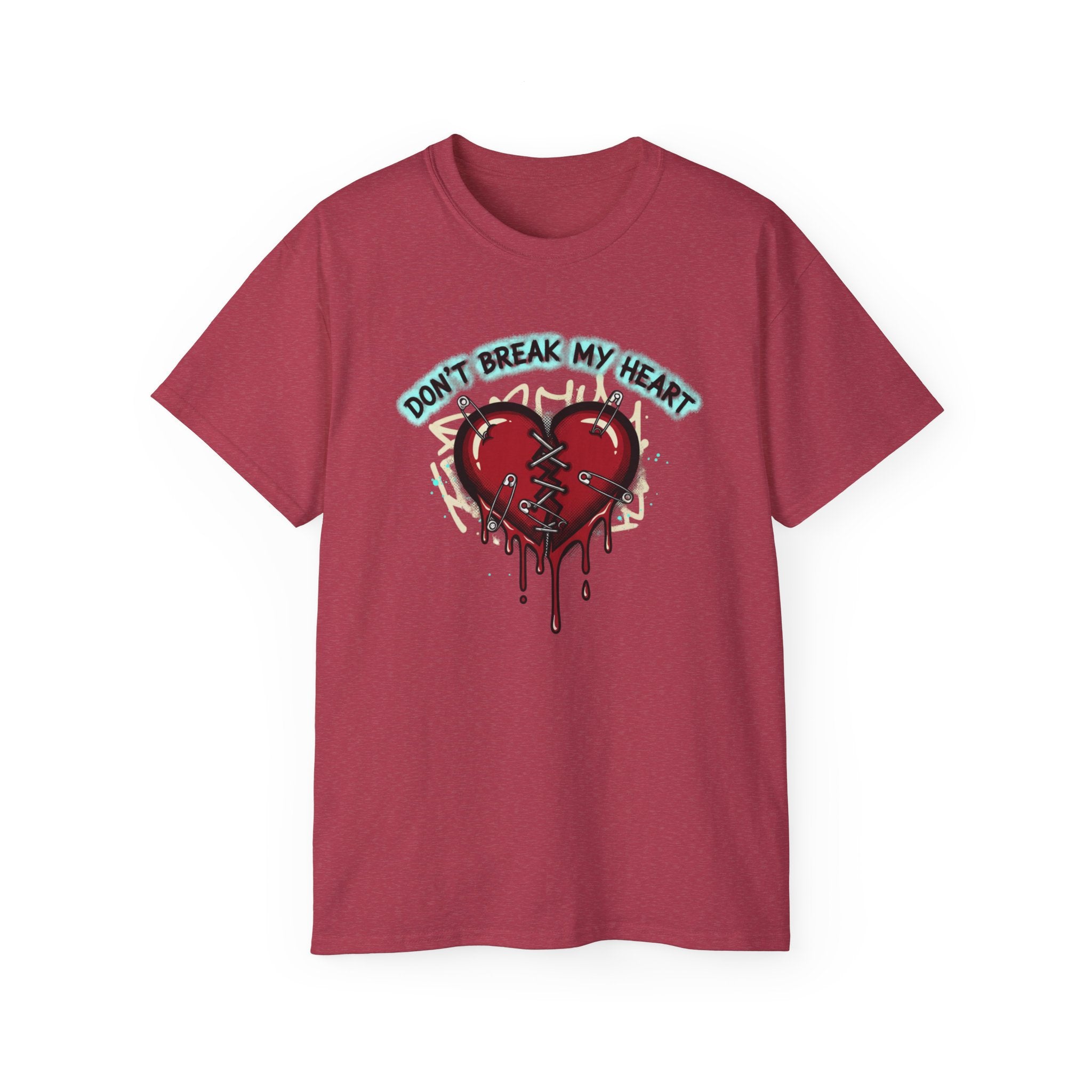T-Shirt — "Don’t Break My Heart" Dripping Broken Heart Graphic Tee