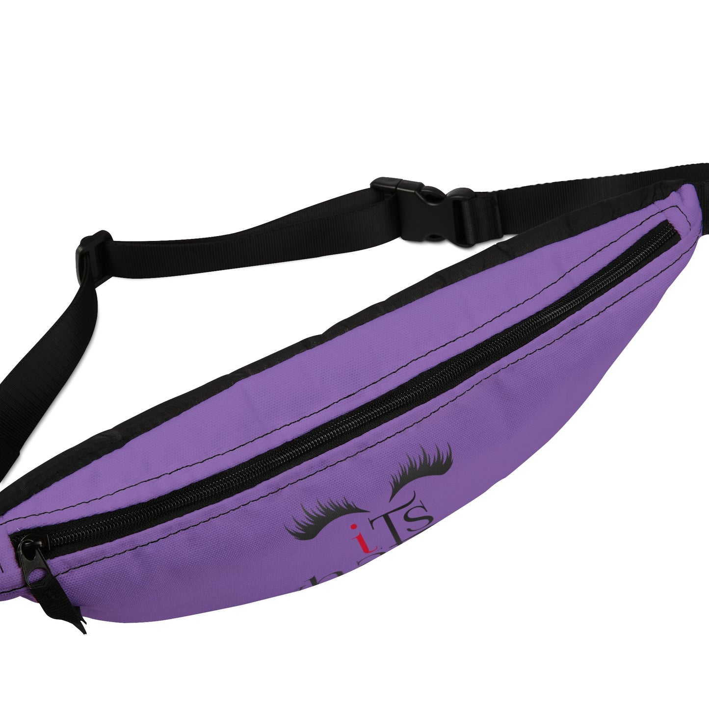 Whimsical Purple Fanny Pack with 'It's Whatever' Design