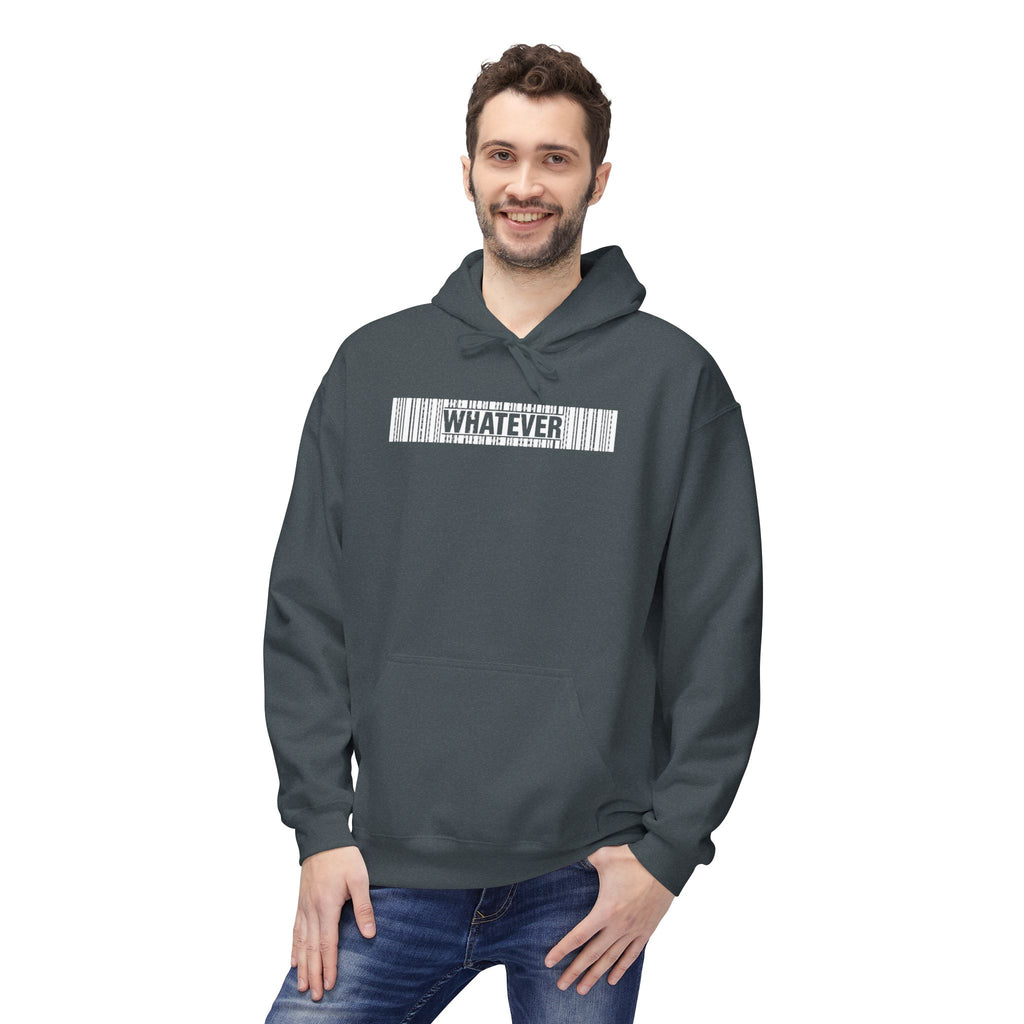 WHATEVER Barcode Hoodie