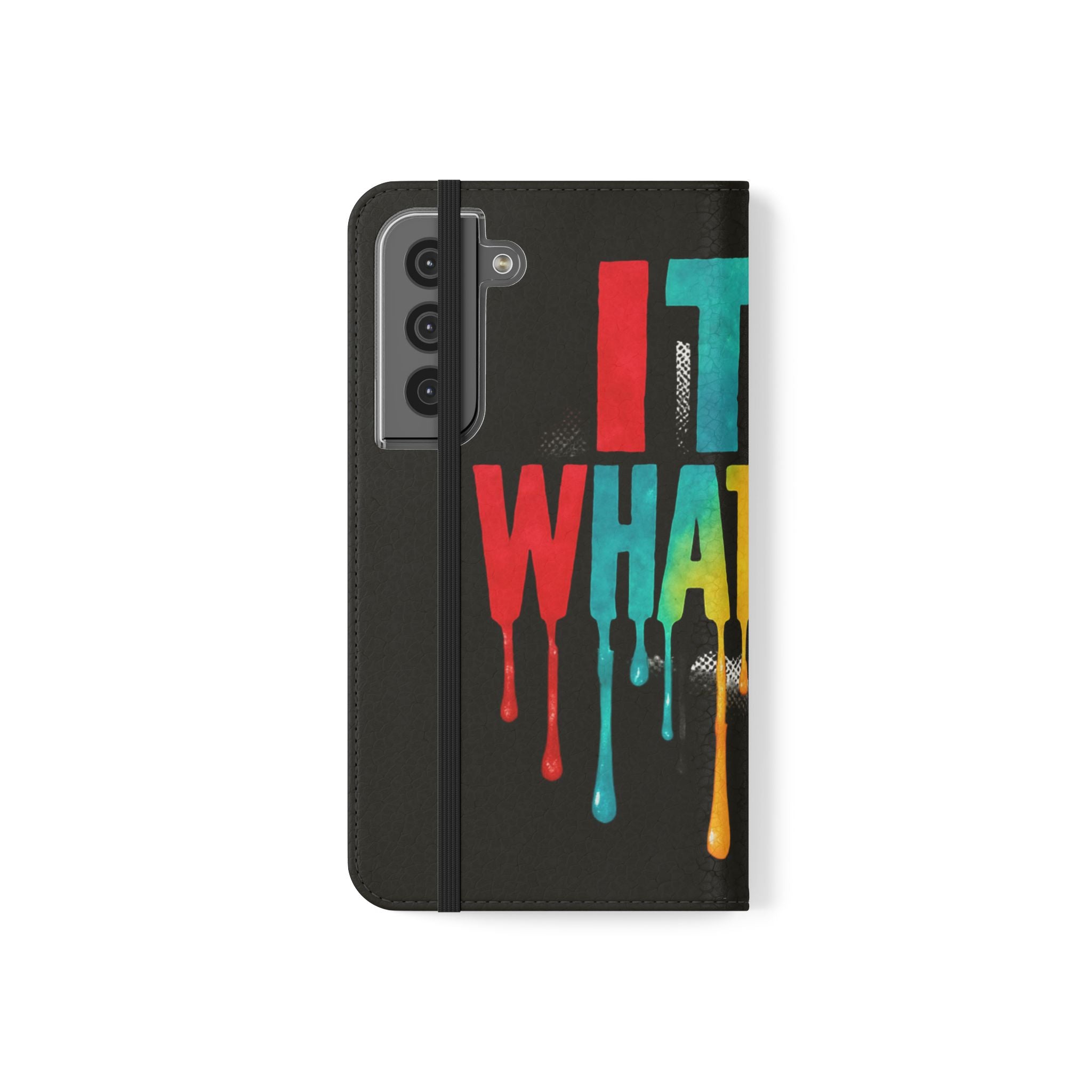 Rainbow Drip Flip Case