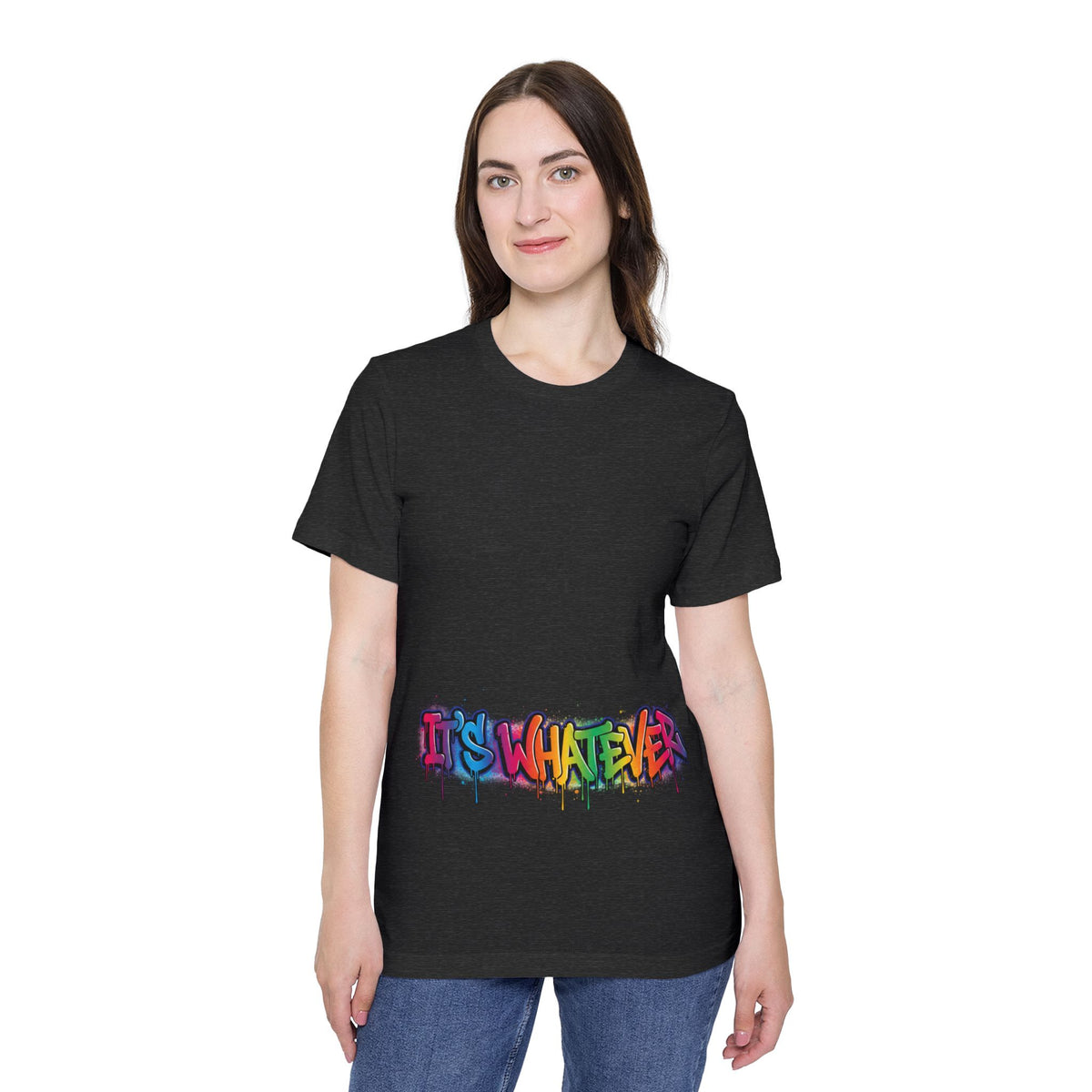 IT'S WHATEVER Graffiti Tee — Colorful Streetwear