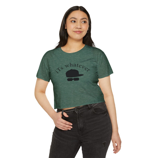 Women's Festival Crop Top - 'iTs whatever' Statement Tee
