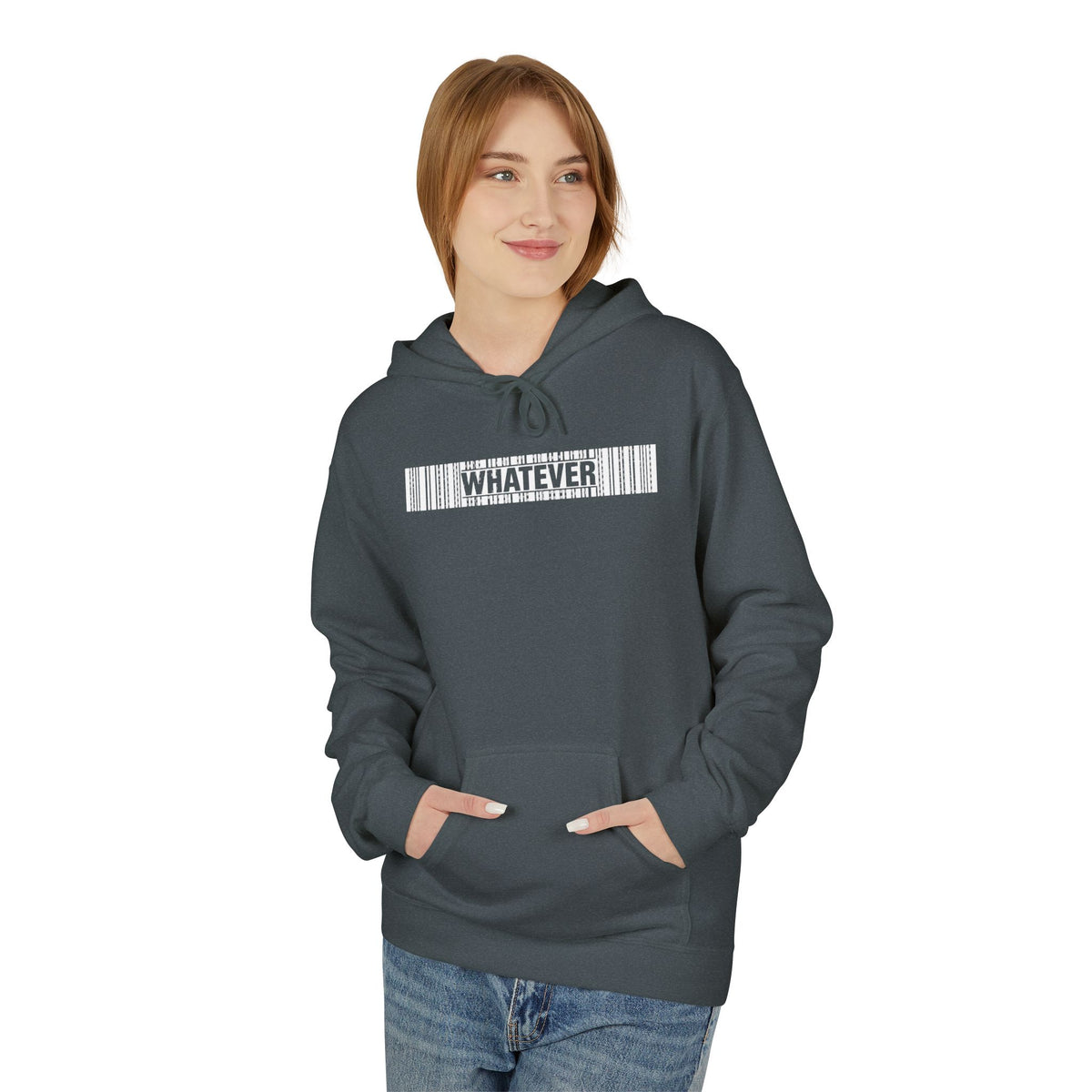 WHATEVER Barcode Hoodie
