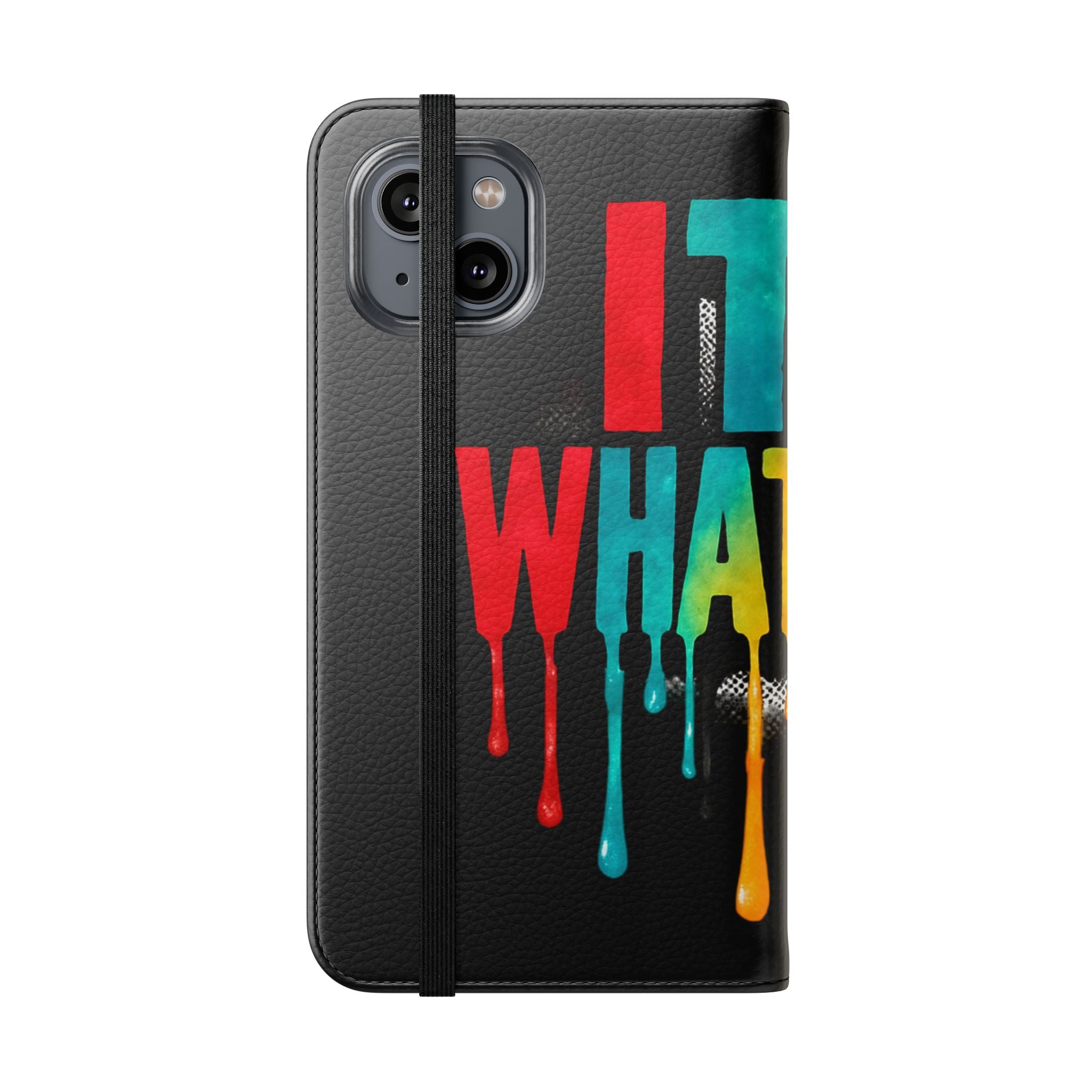 Rainbow Drip Flip Case