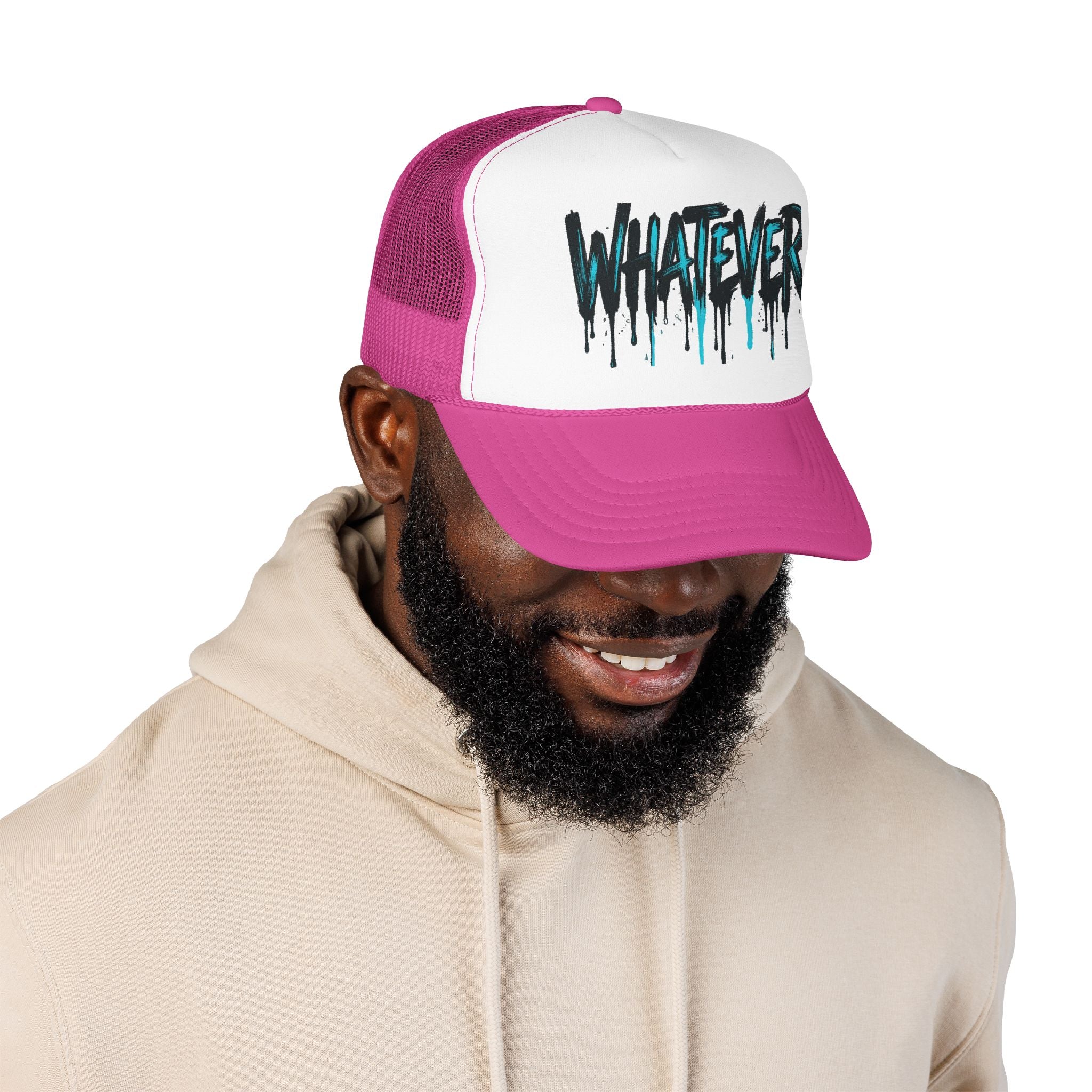 WHATEVER Drip Trucker Hat
