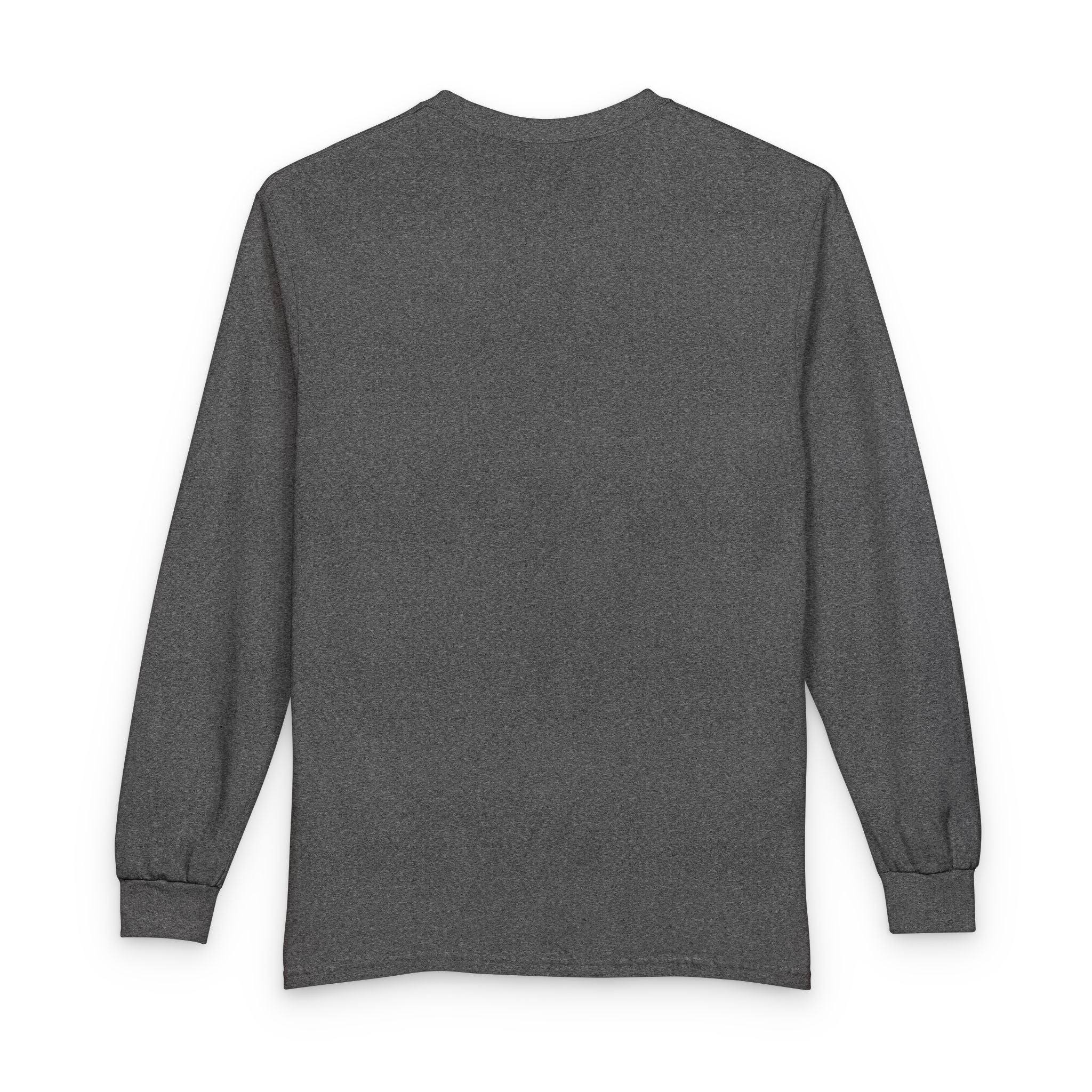 Faith Long Sleeve Tee — Purple Gothic Lettering Spiritual Shirt