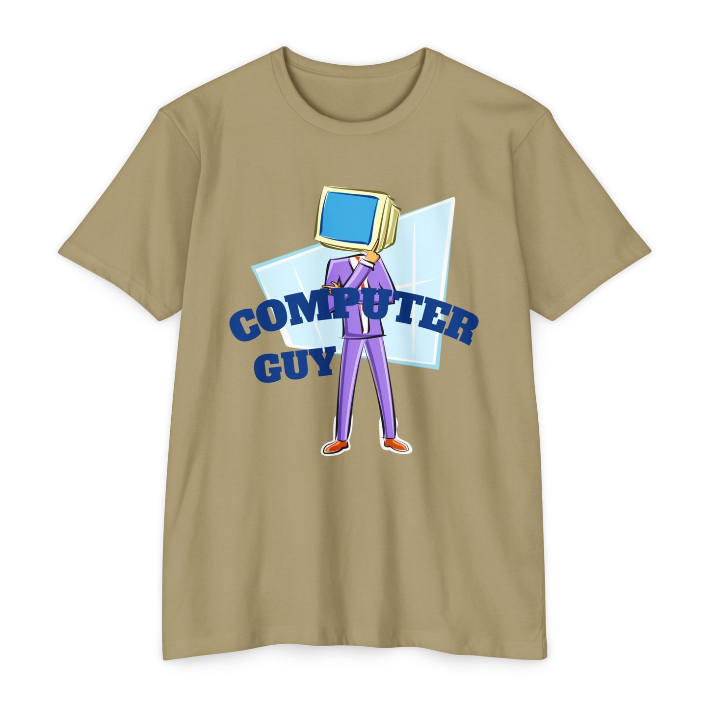 Computer Guy Graphic T-Shirt - Unisex Jersey Tee
