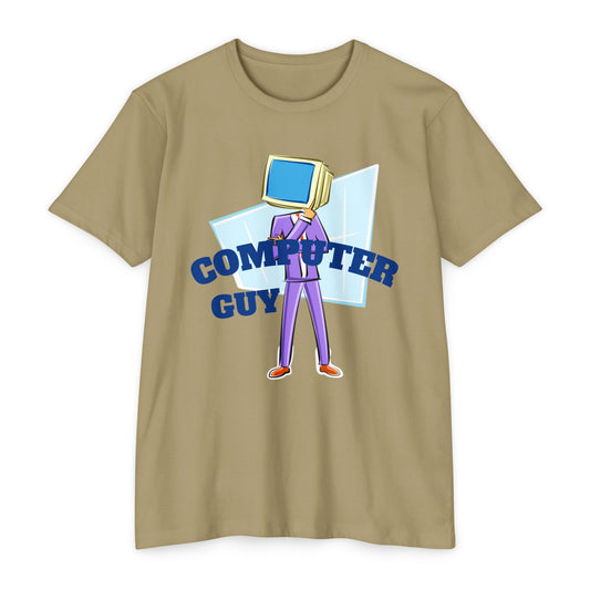 Computer Guy Graphic T-Shirt - Unisex Jersey Tee