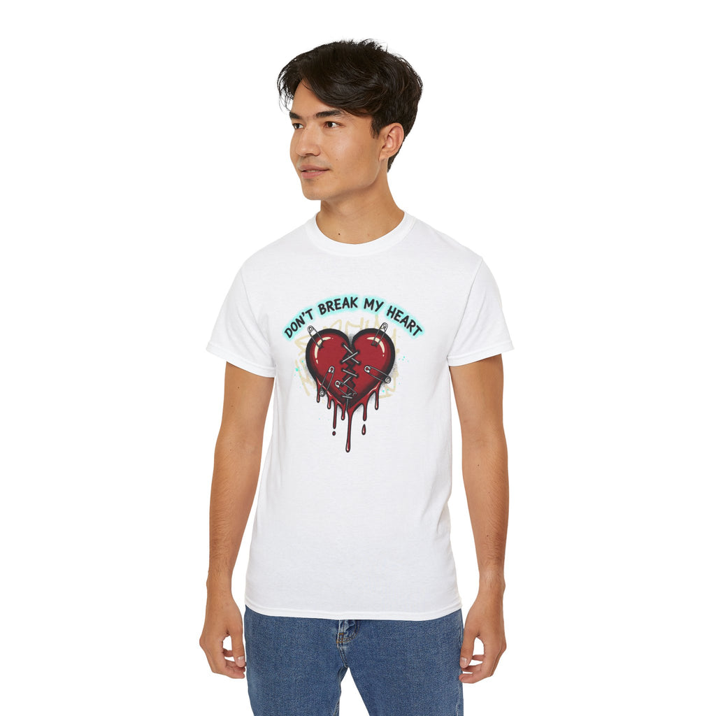 T-Shirt — "Don’t Break My Heart" Dripping Broken Heart Graphic Tee