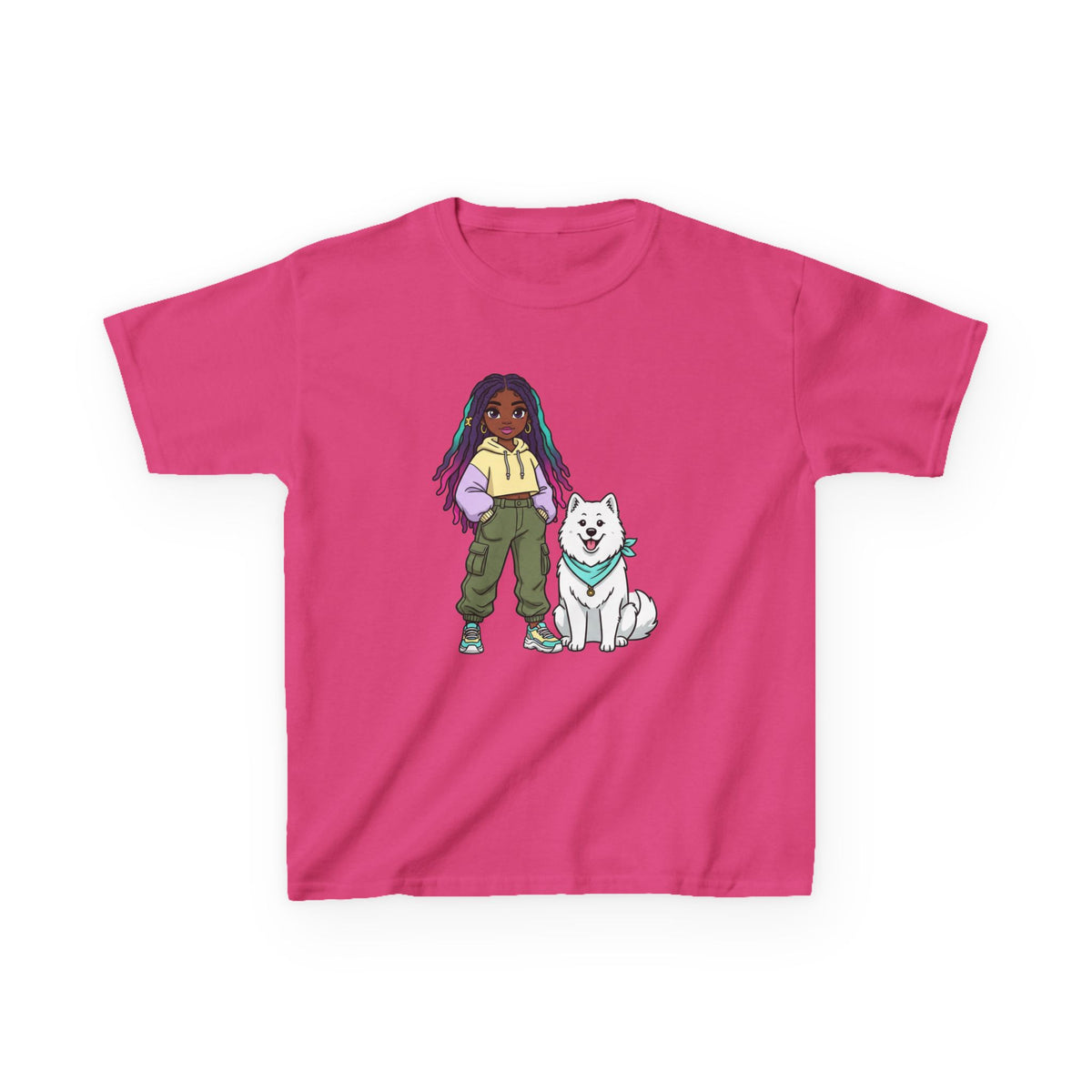 Colorful Girl Kids Tee