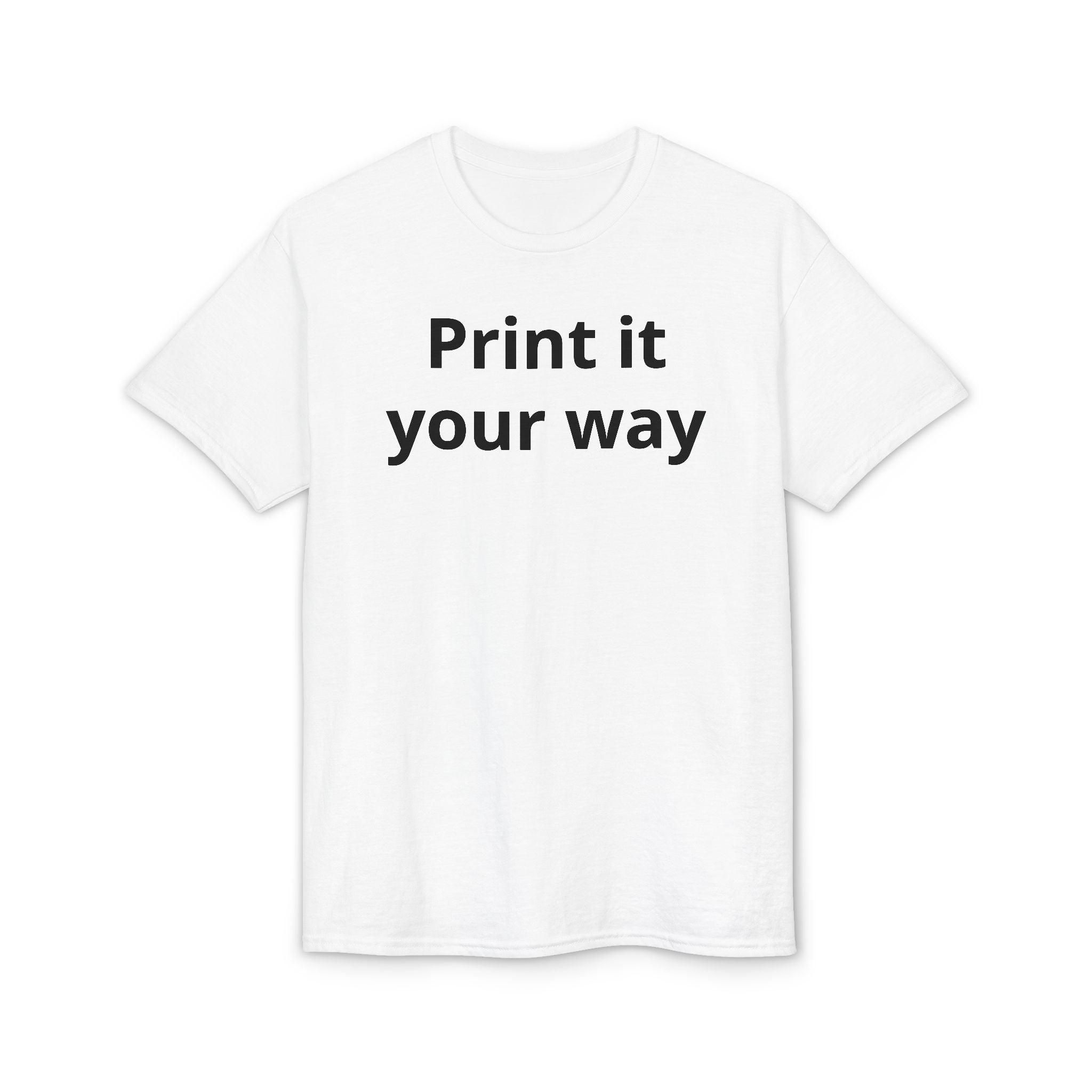 Custom Text DryBlend Tee