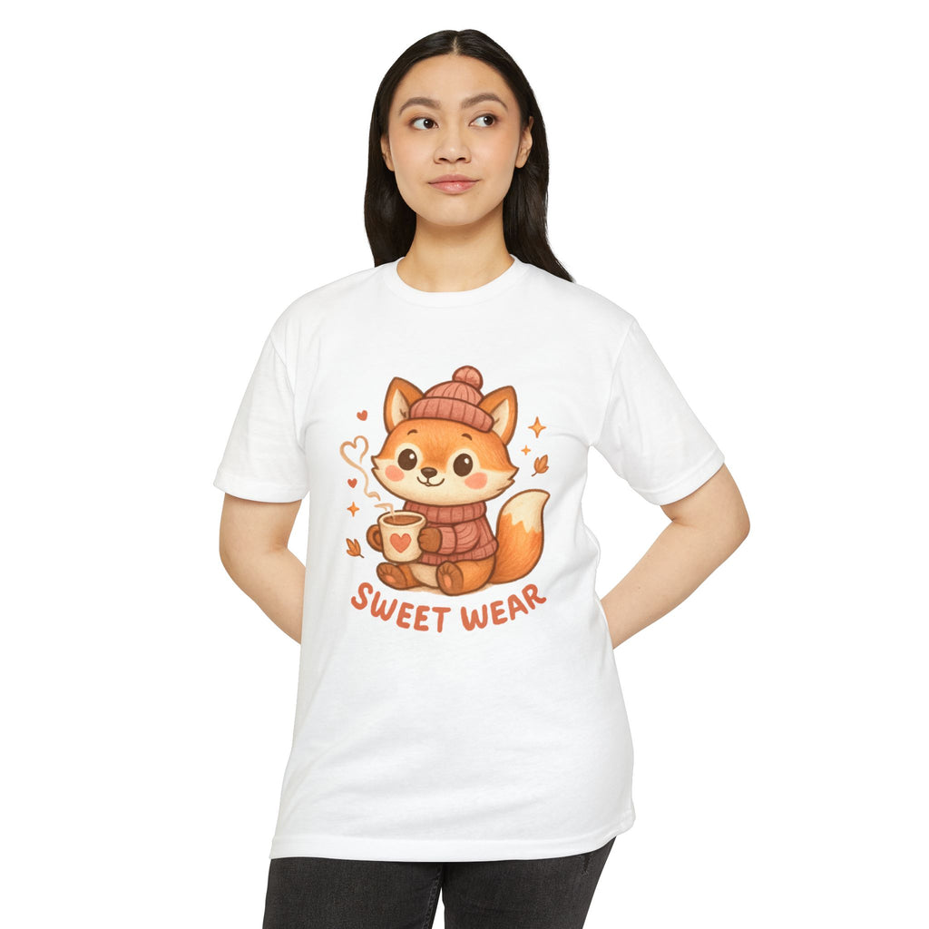 Cute Fox Tee — "Sweet Wear" Cozy Winter Graphic T-Shirt