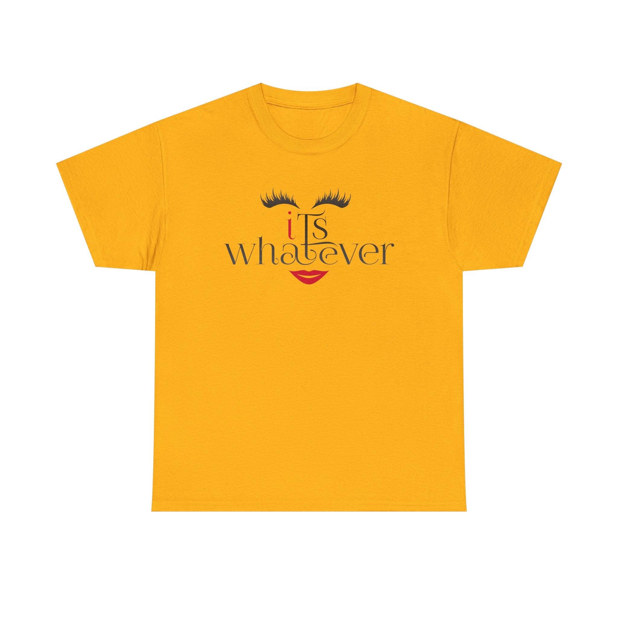 "It's Whatever" Graphic Tee — Feminine Minimalist Lash & Lip Shirt