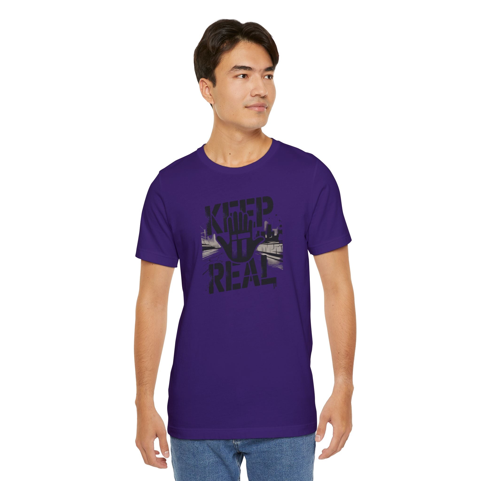 Keep It Real T‑Shirt – Urban Hand Graphic Tee