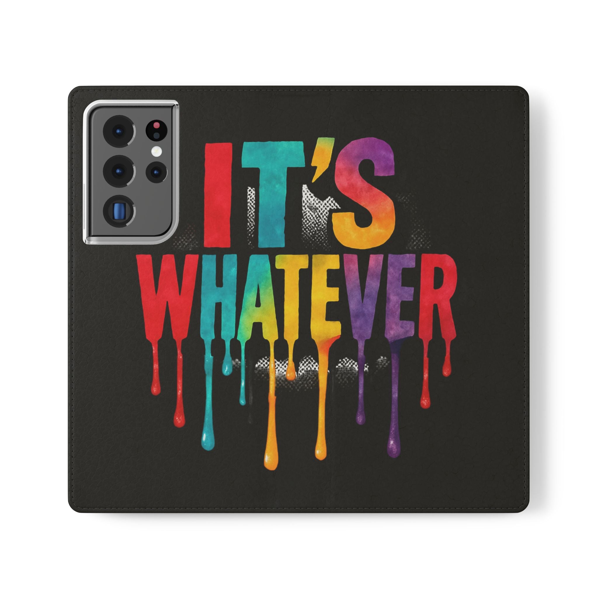 Rainbow Drip Flip Case