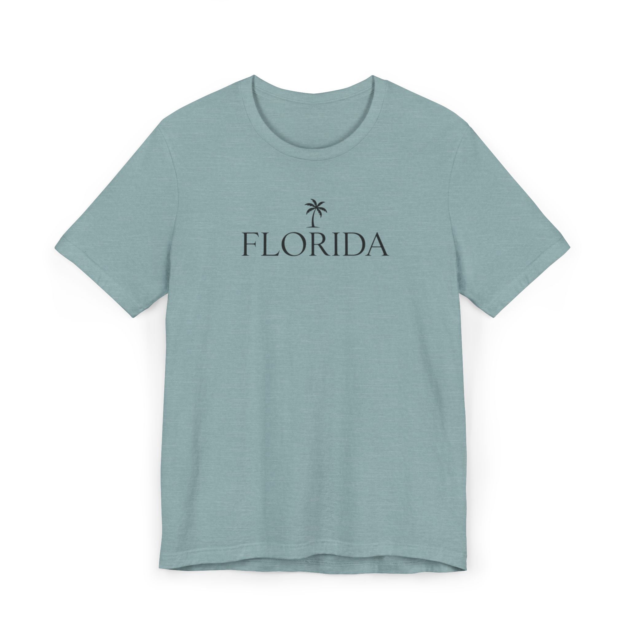 Florida Palm Tee — Minimal State Outline T-Shirt