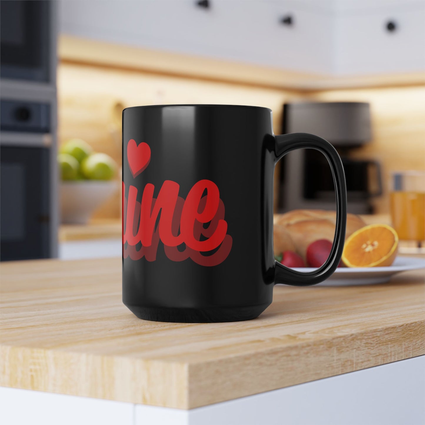 Mug - Be Mine 15oz Black Mug for Valentine's Day Gift