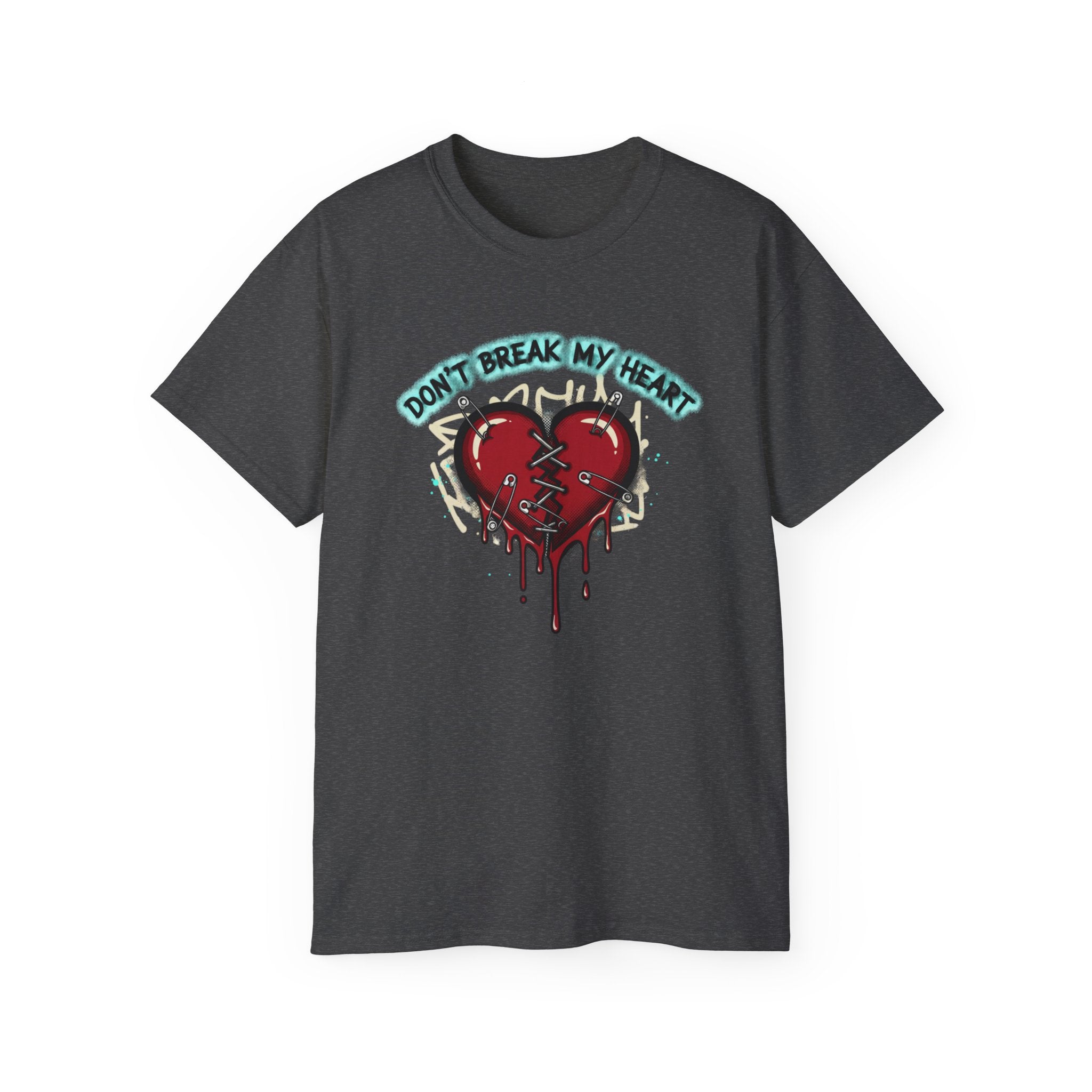 T-Shirt — "Don’t Break My Heart" Dripping Broken Heart Graphic Tee