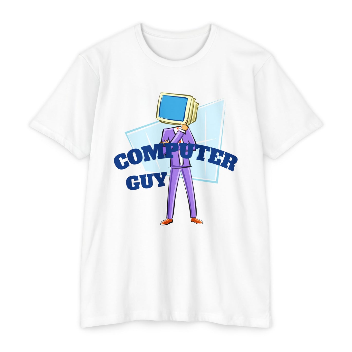 Computer Guy Graphic T-Shirt - Unisex Jersey Tee