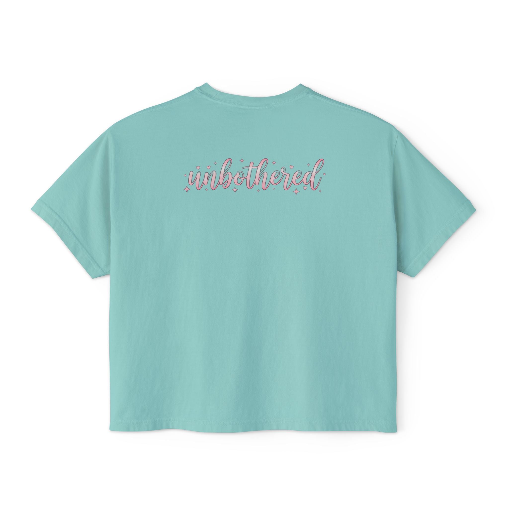 That Girl Unbothered Boxy Crop Tee