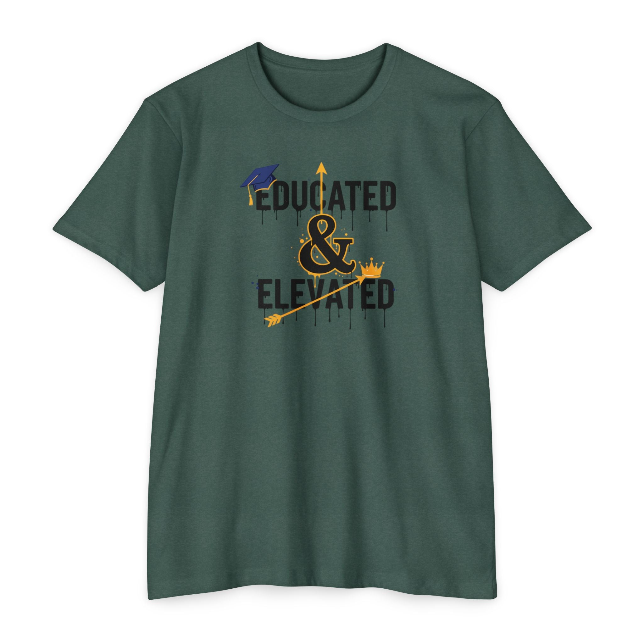 Educated & Elevated Graduation T-Shirt — Achievement Graphic Tee