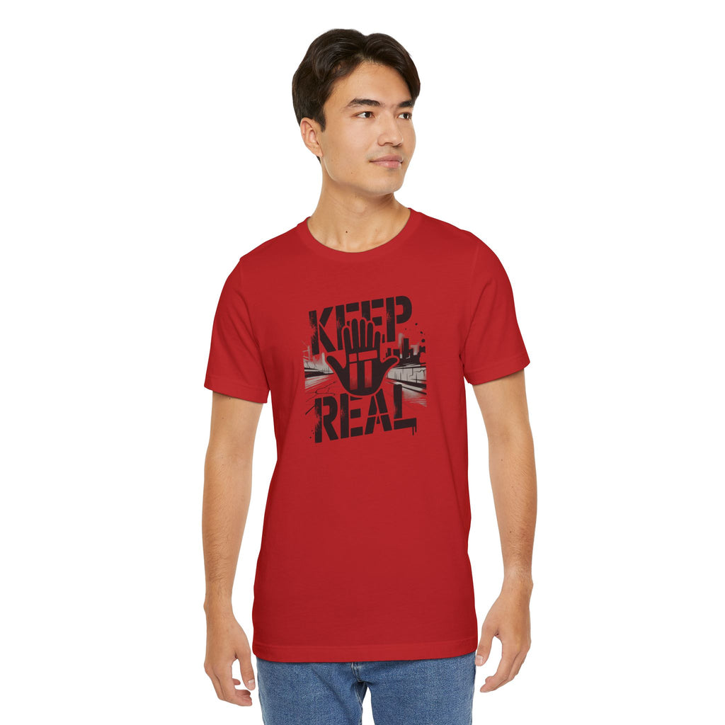 Keep It Real T‑Shirt – Urban Hand Graphic Tee