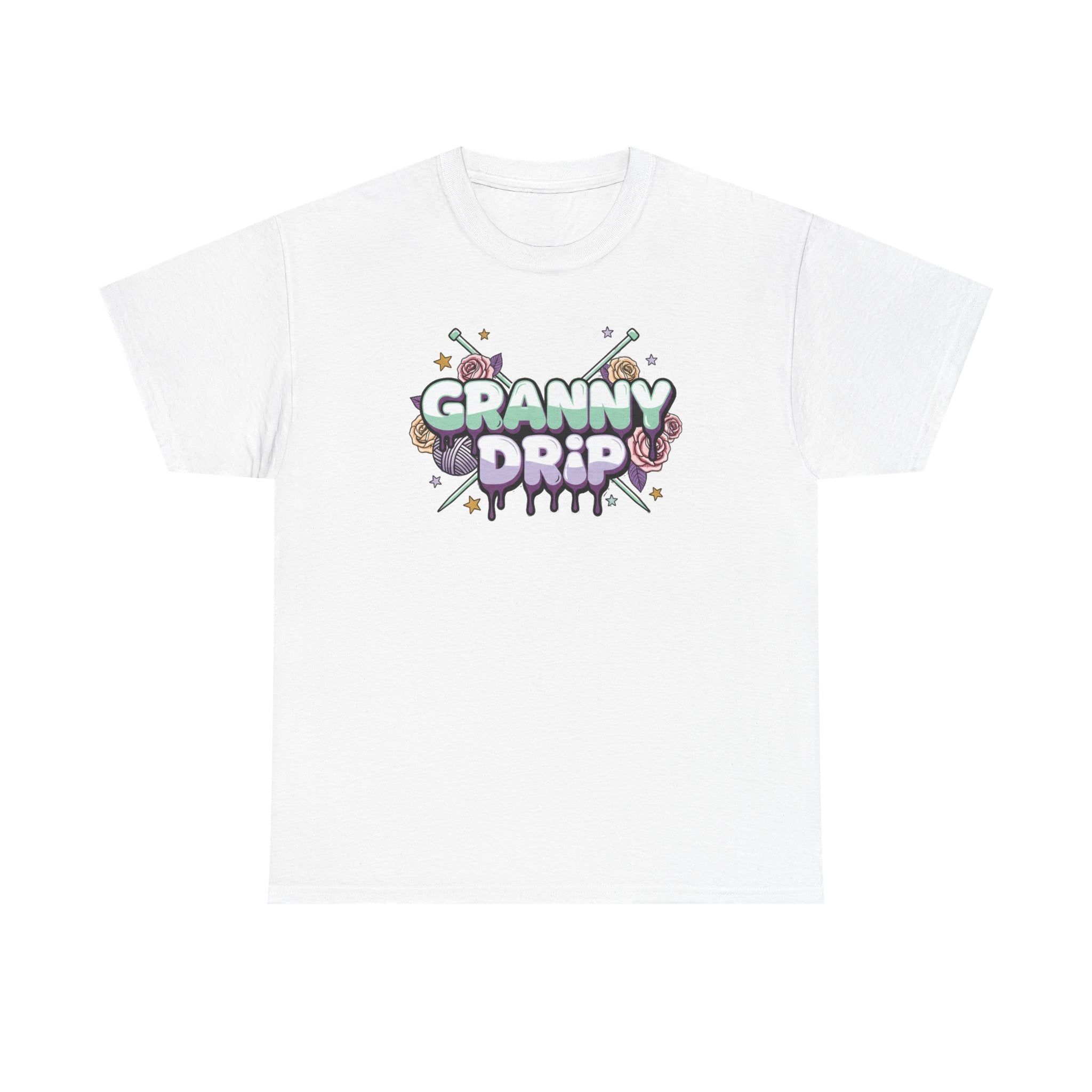 Granny Drip Graphic Tee — Retro Candy Pop Logo T-Shirt