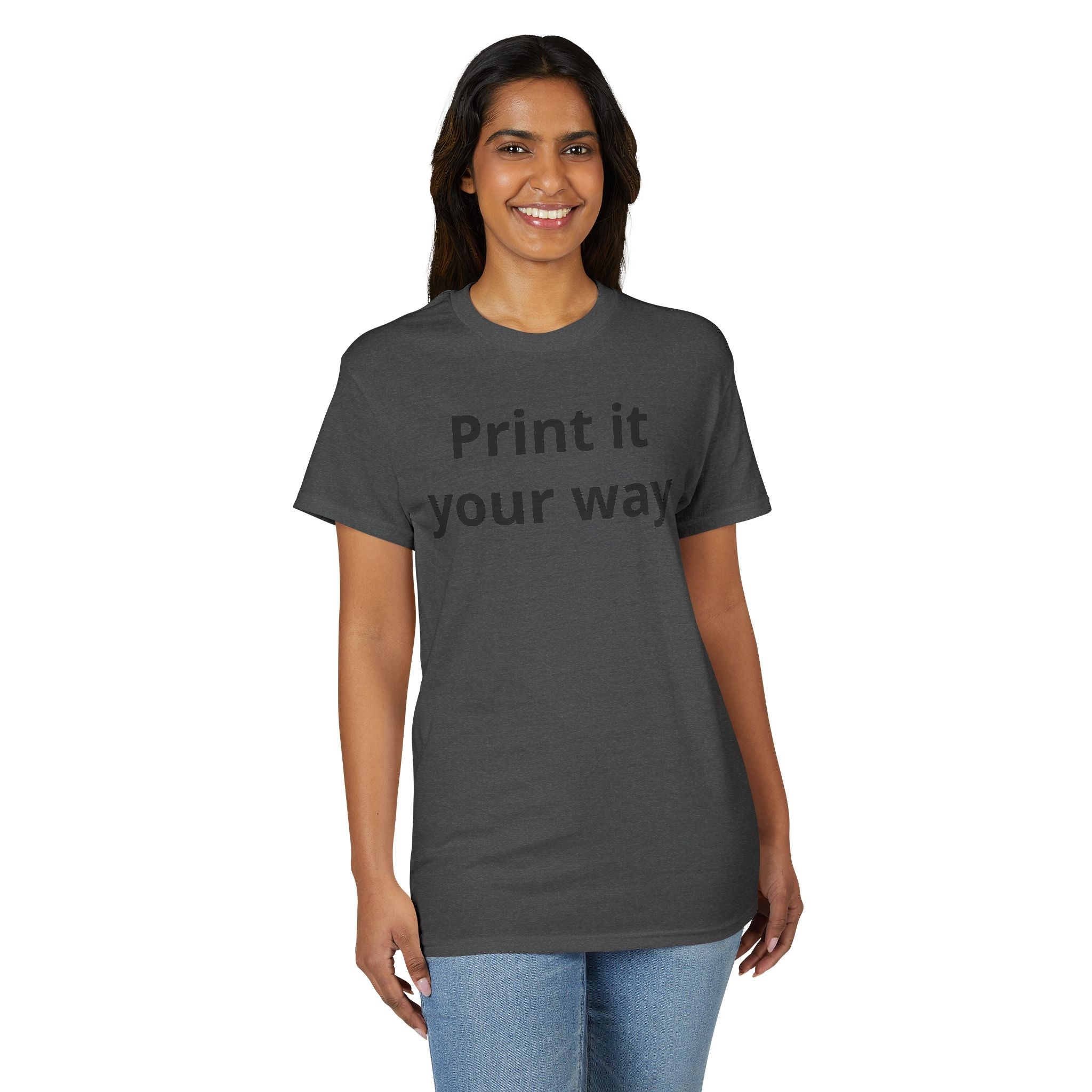 Custom Text DryBlend Tee