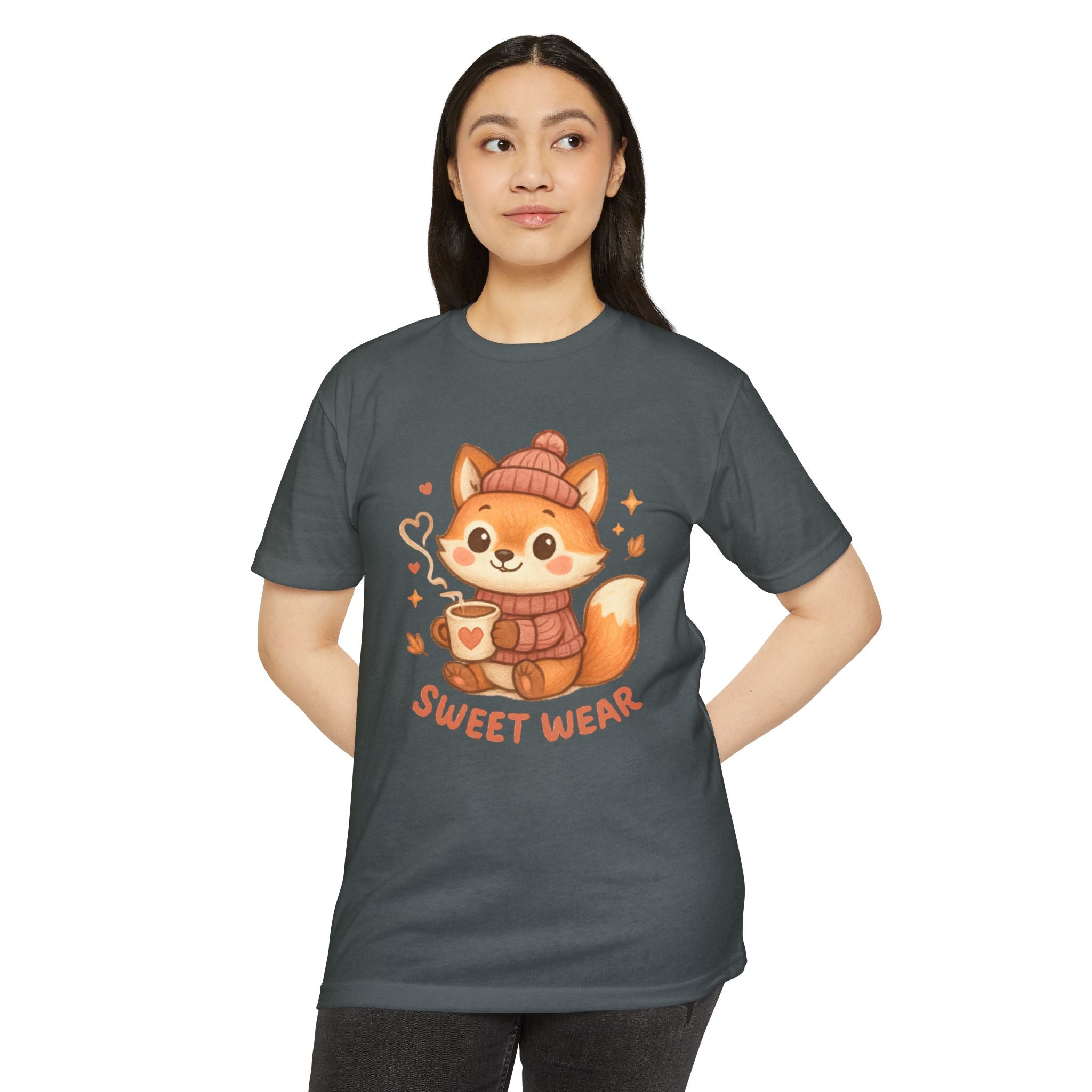 Cute Fox Tee — "Sweet Wear" Cozy Winter Graphic T-Shirt